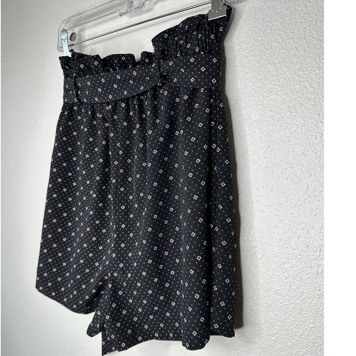 Bishop + Young Serafina Shorts Black Red White Positano Print M