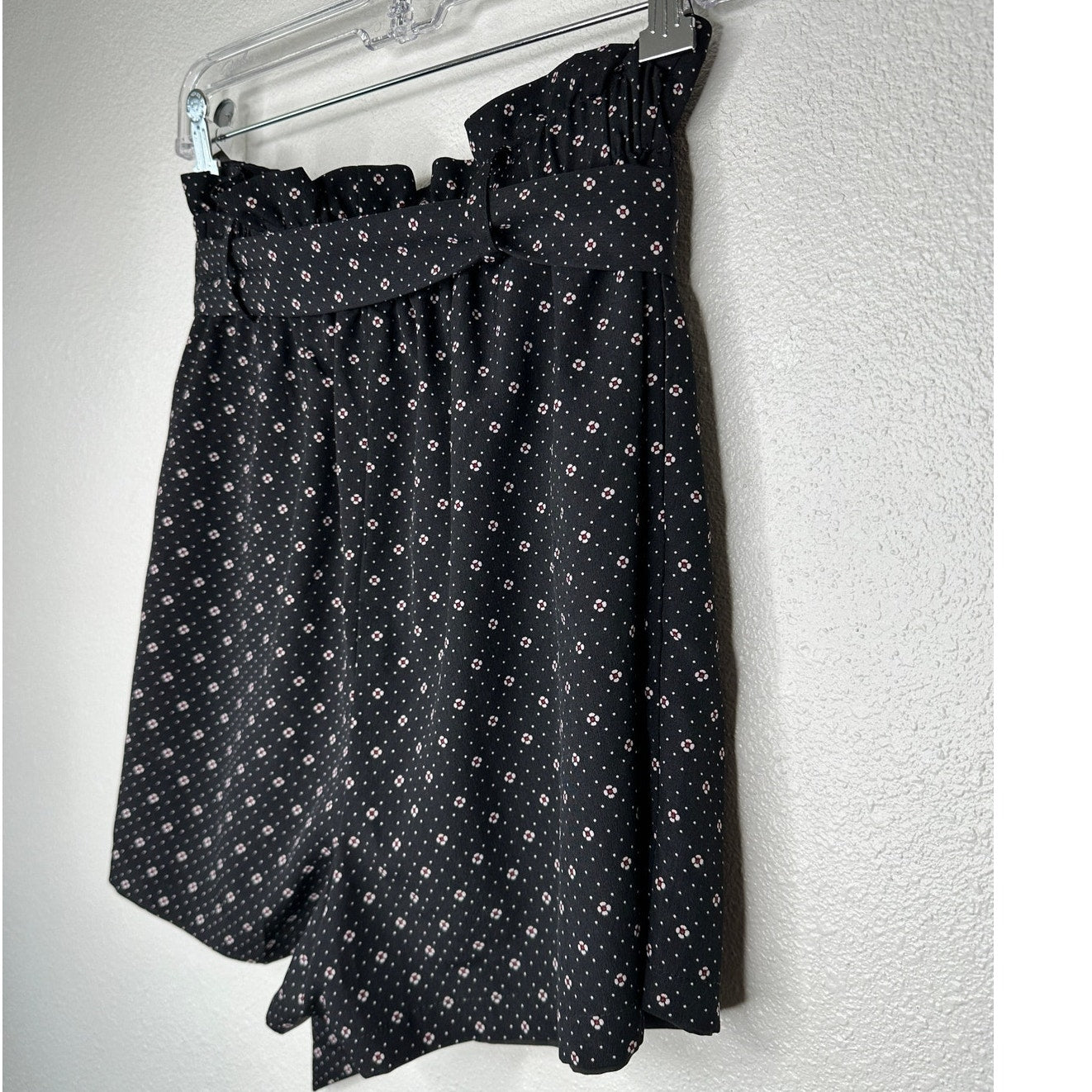 Bishop + Young Serafina Shorts Black Red White Positano Print M