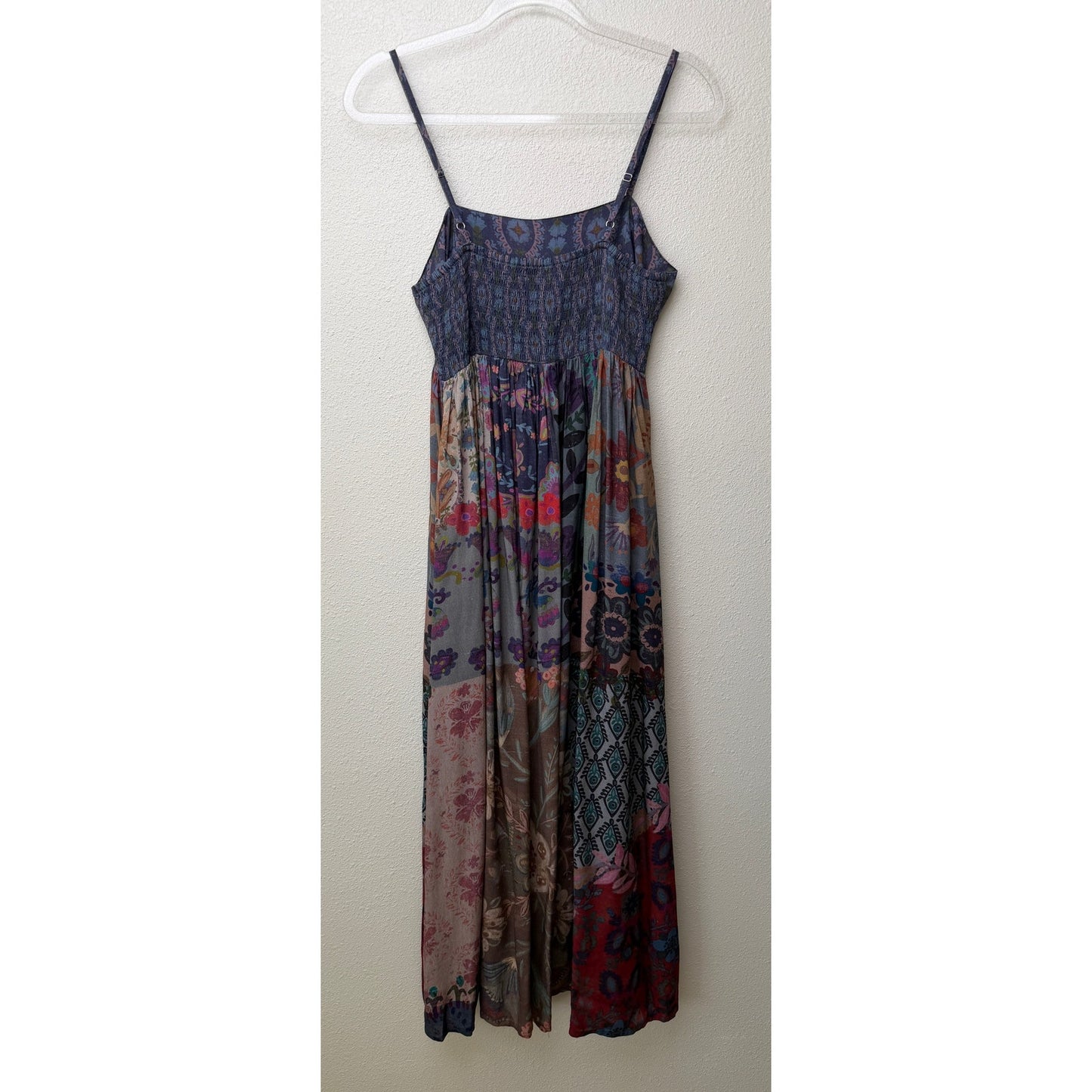 Natural Life Womens Blue Patchwork Maxi Dress S