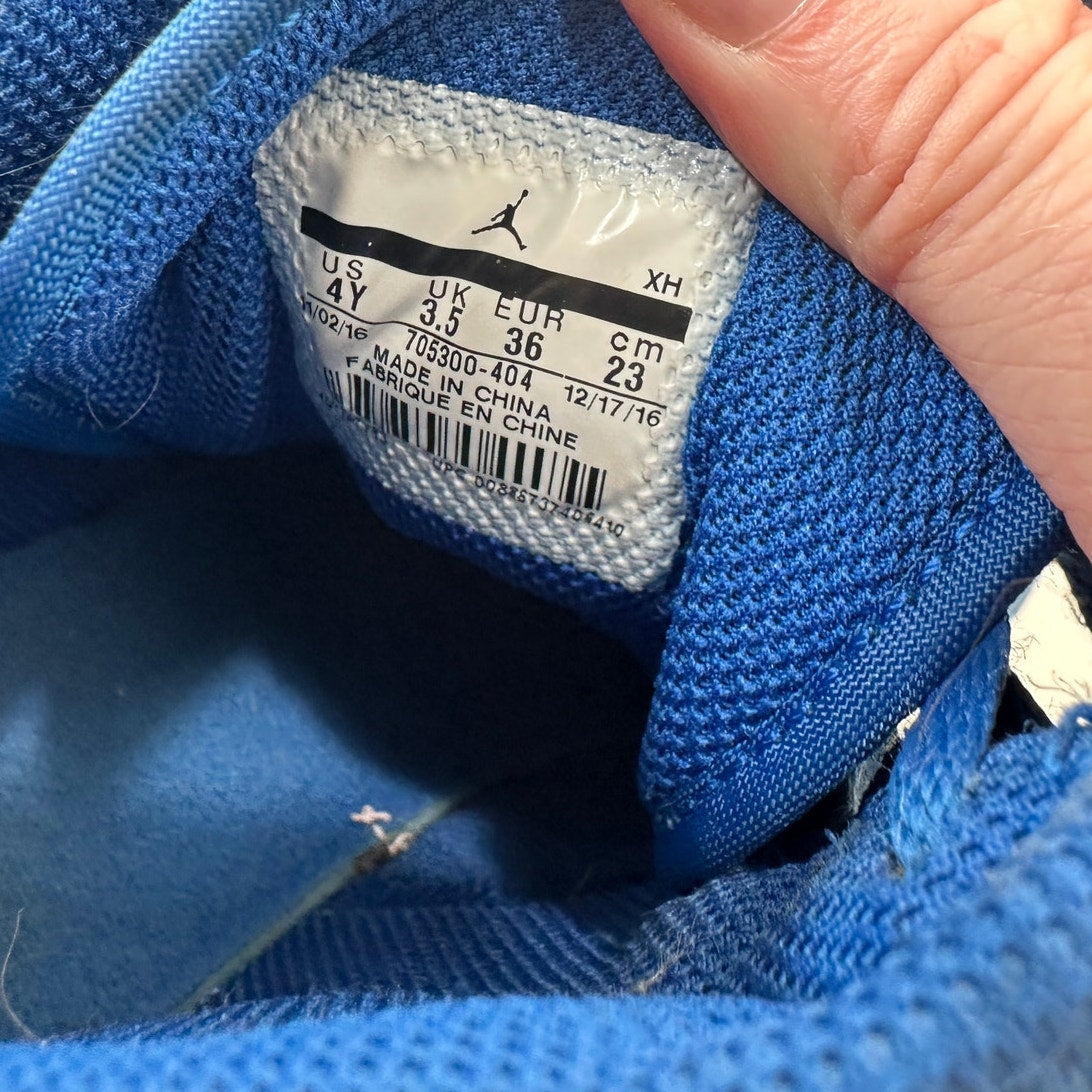 Nike Air Jordan 1 Retro High Top Blue Suede Sneaker 4 Youth
