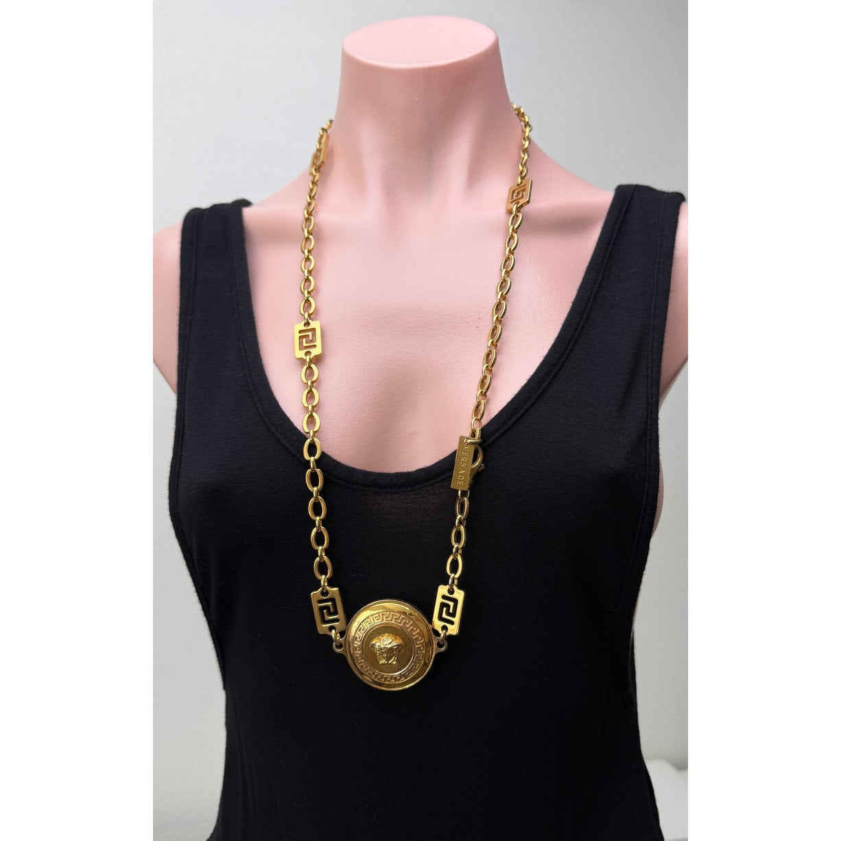 Gianni Versace Vanitas Medusa Gold Tone Necklace