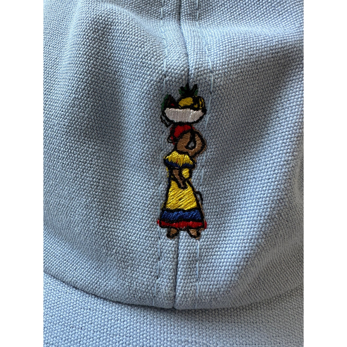 Kowu Light Blue Colombian Embroidered Adjustable Baseball Cap