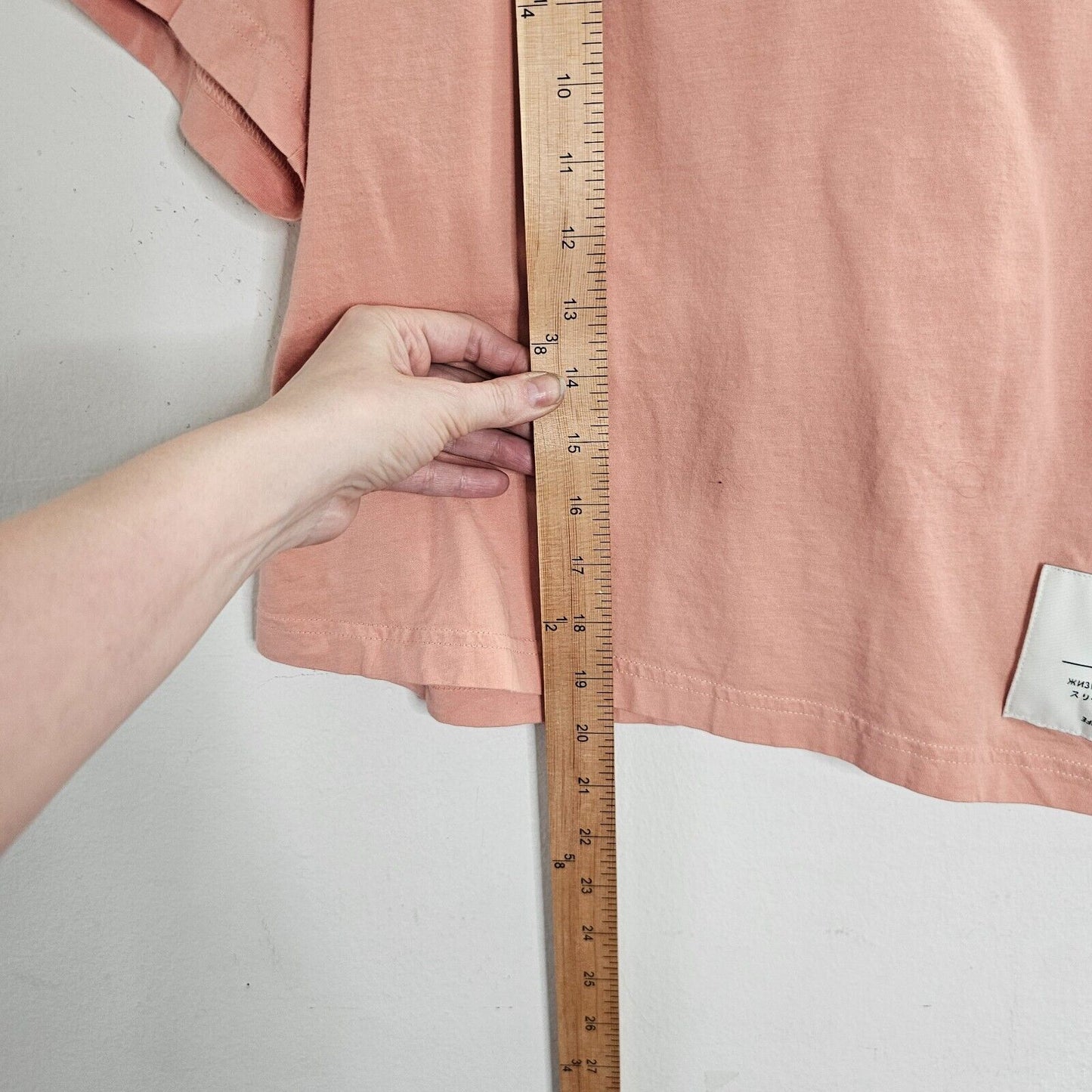 Adidas Peach Three-Stripe Life Boyfriend Short Sleeve Crew Neck Cropped Tee XS