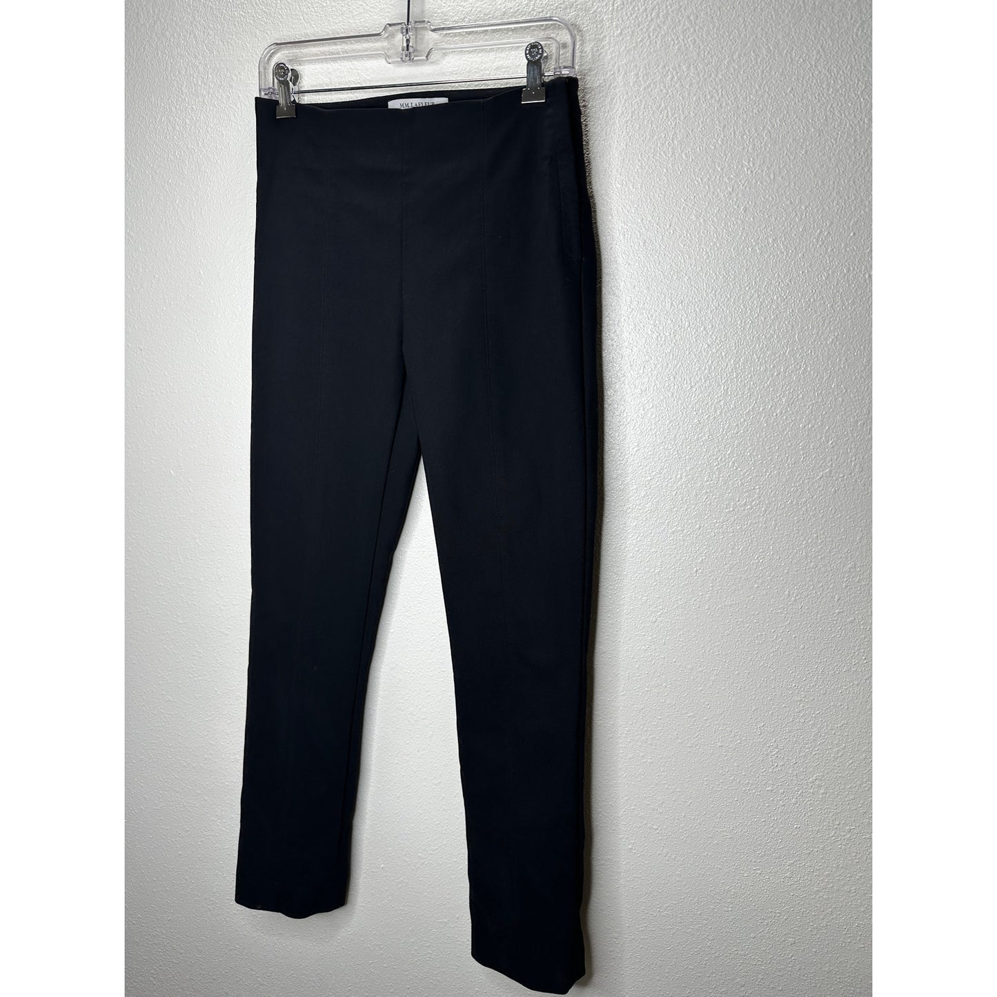 MM Lafleur Black Stretch Skinny Side Zip Trouser Pant 6