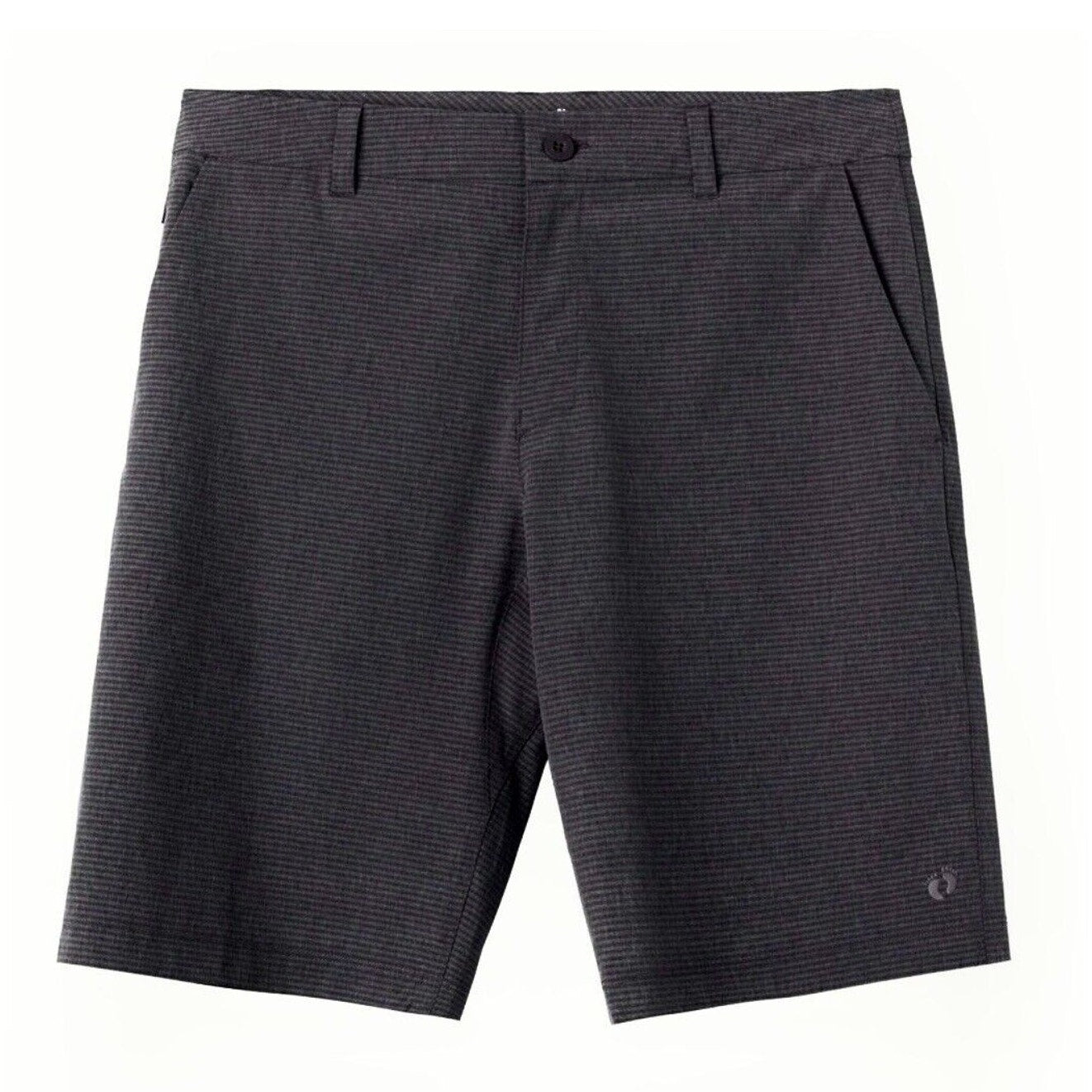 Hang 10 Black-Gray Daybreak Hybrid 21" Everyday Short Back Pocket Stretch 34