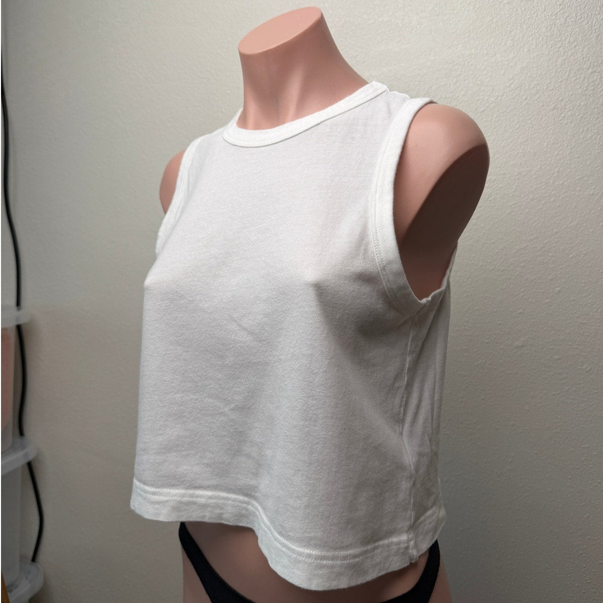 Rails Boxy Tank Top Crop White Women US XS