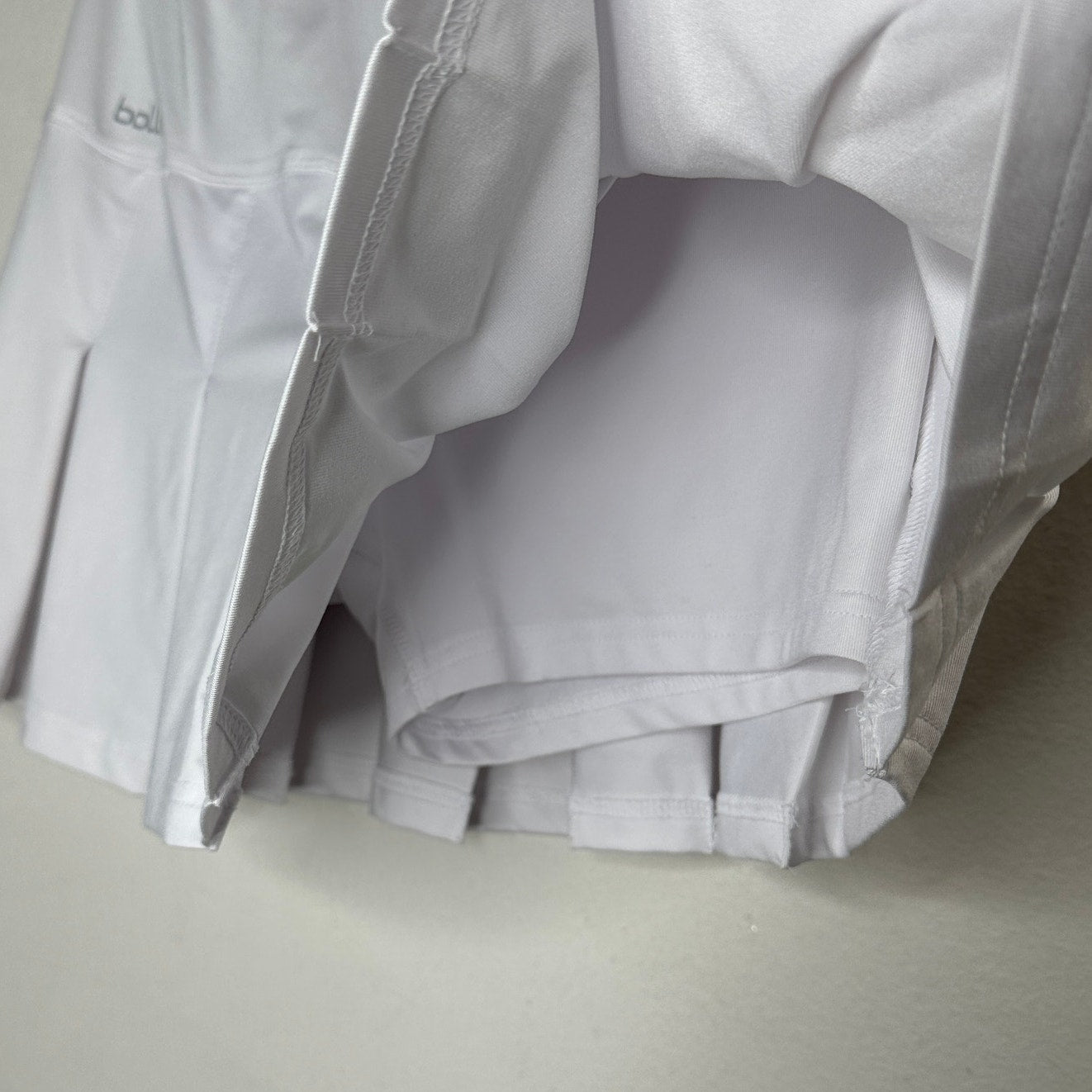 Bolle White Tennis Golf Pleated Skirt Skort  S