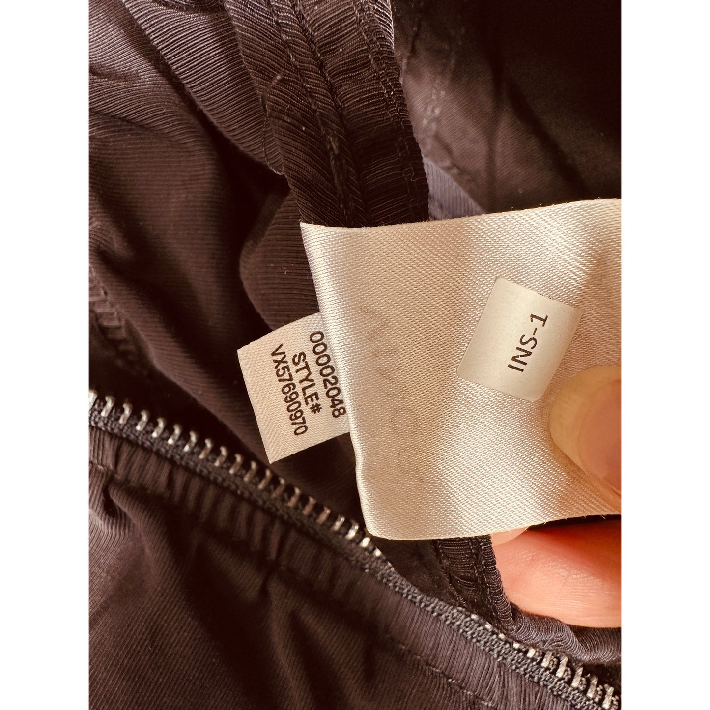 Vince Black Ruched Bomber Style Zip Jacket With Pockets Small