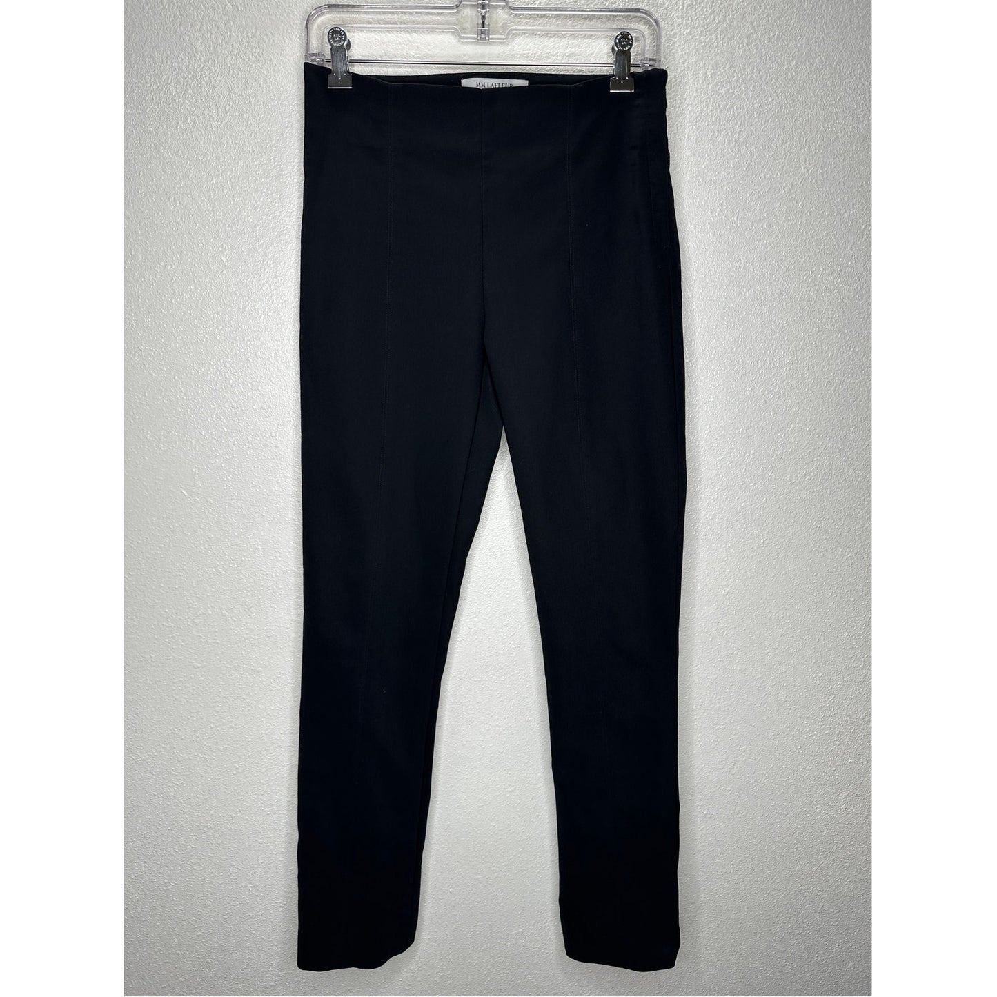 MM Lafleur Black Stretch Skinny Side Zip Trouser Pant 6