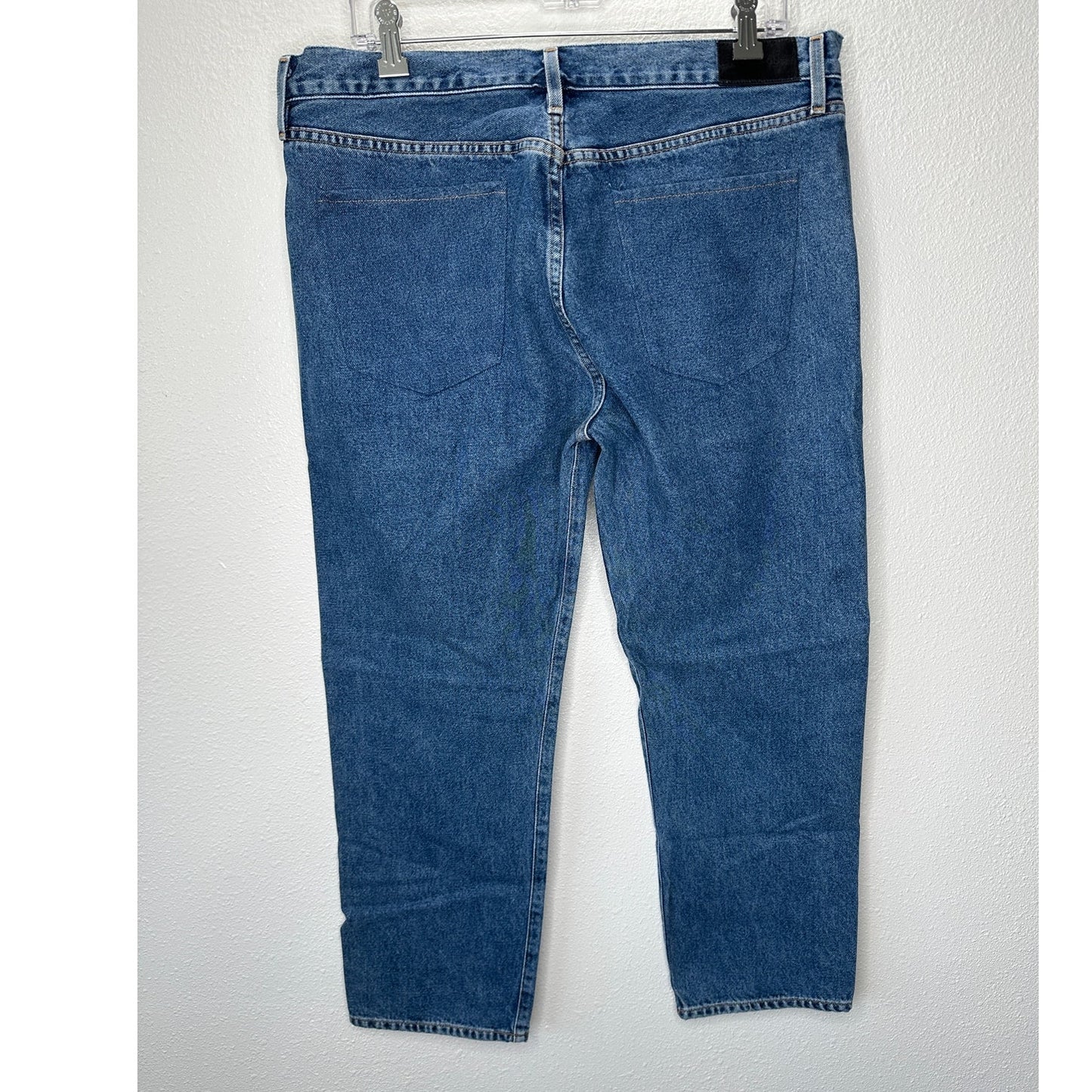 Goldsign Gold Button Fly Medium Wash Straight Leg Crop Jeans 31