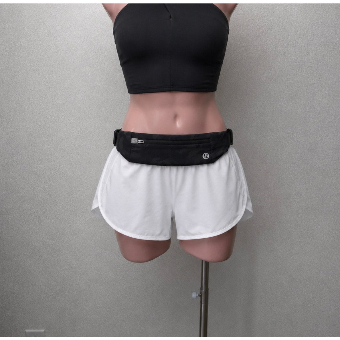 Lululemon Black Camo Jacquard Reflective Running Belt Waist Pack Fanny Pack