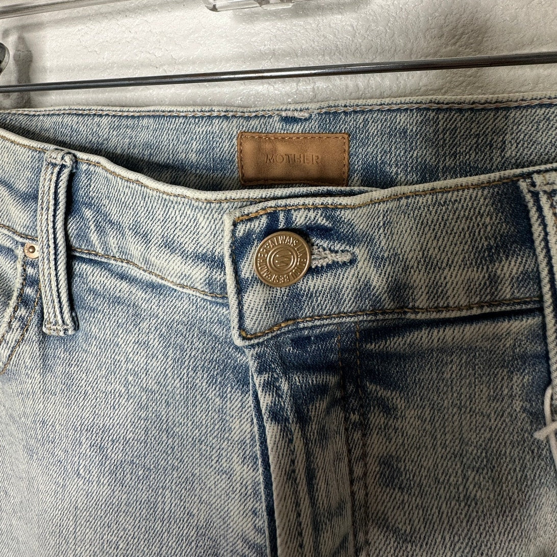 NWT Mother Light Acid Wash Button Fly tomcat Marrakesh Jeans 32