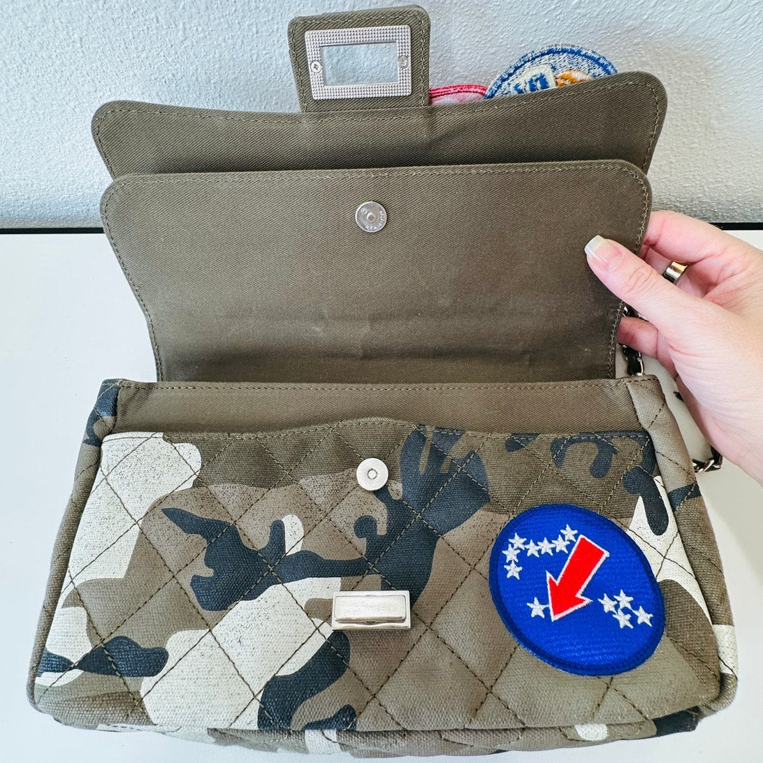 READYMADE Japan Green Multi Army Patch Shoulder Bag Braided Strap