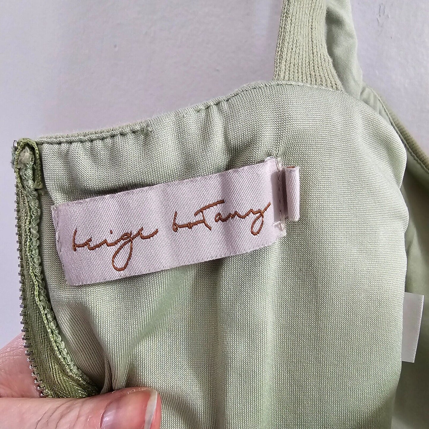 Beige Botany Ultra Soft Structured Mint Green Square Neck Corset Crop Top Small