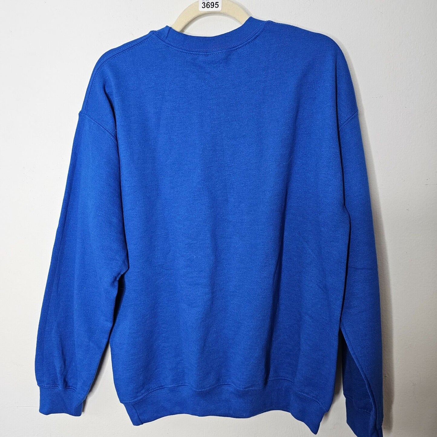 Royal Blue Please Don't Do Coke In The Bathroom Graphic Pullover Sweatshirt Med
