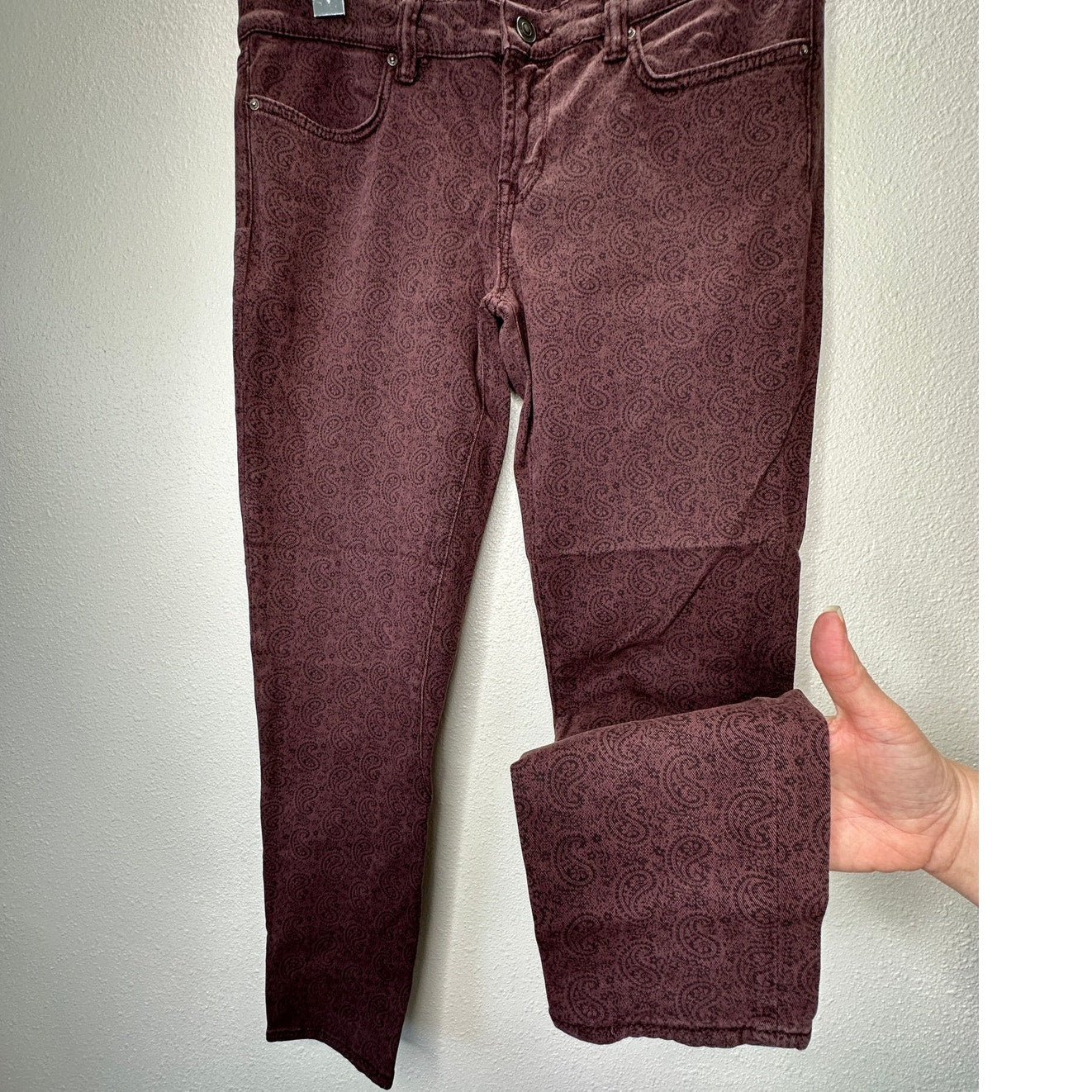 AllSaints Spitalfields Jacks Place Paisley Print Skinny Jeans 30