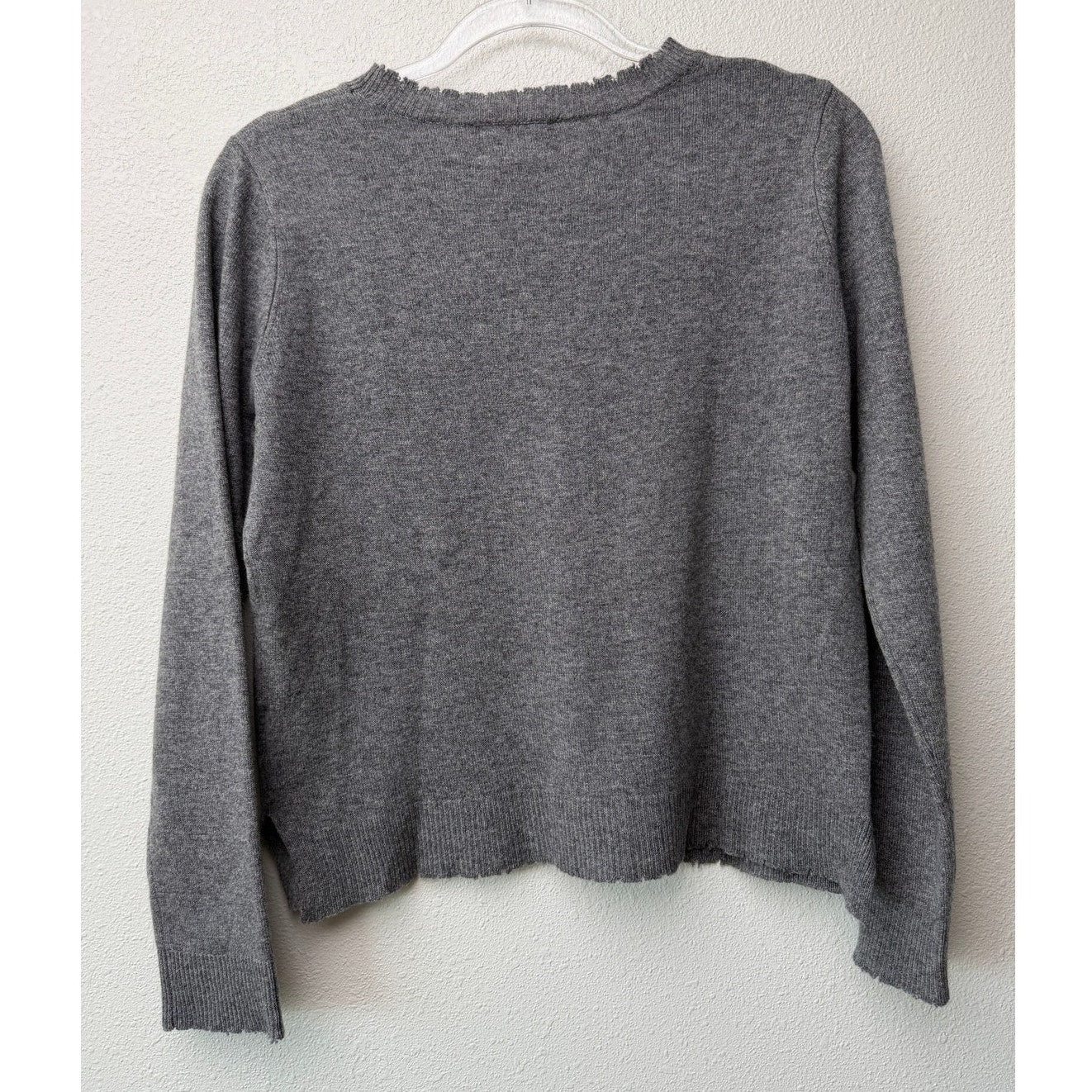 Artelier Nicole Miller Cashmere Eye Sweater Women P Gray