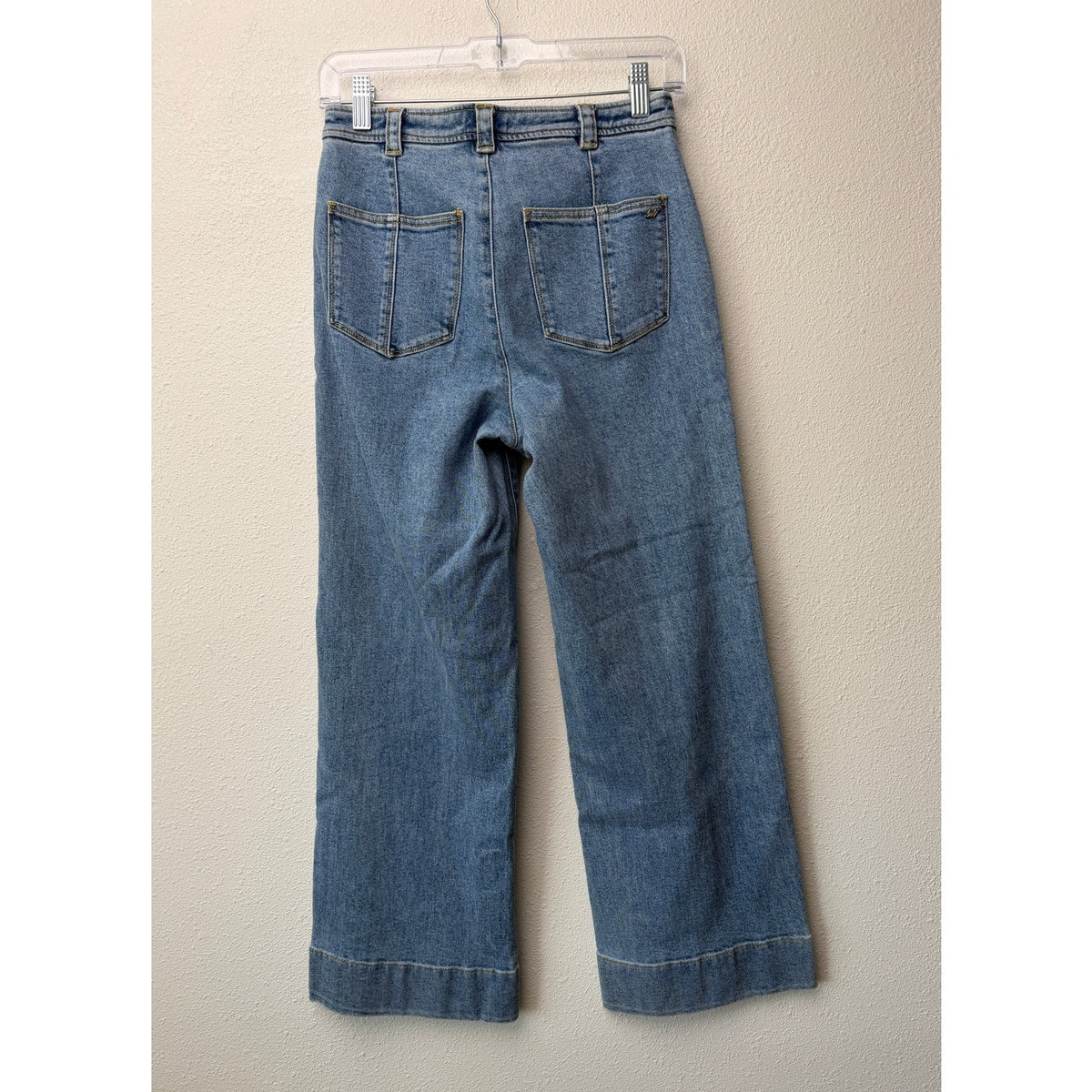 Cinq a Sept Benji Wide Leg Jeans Women US 0 Medium Wash
