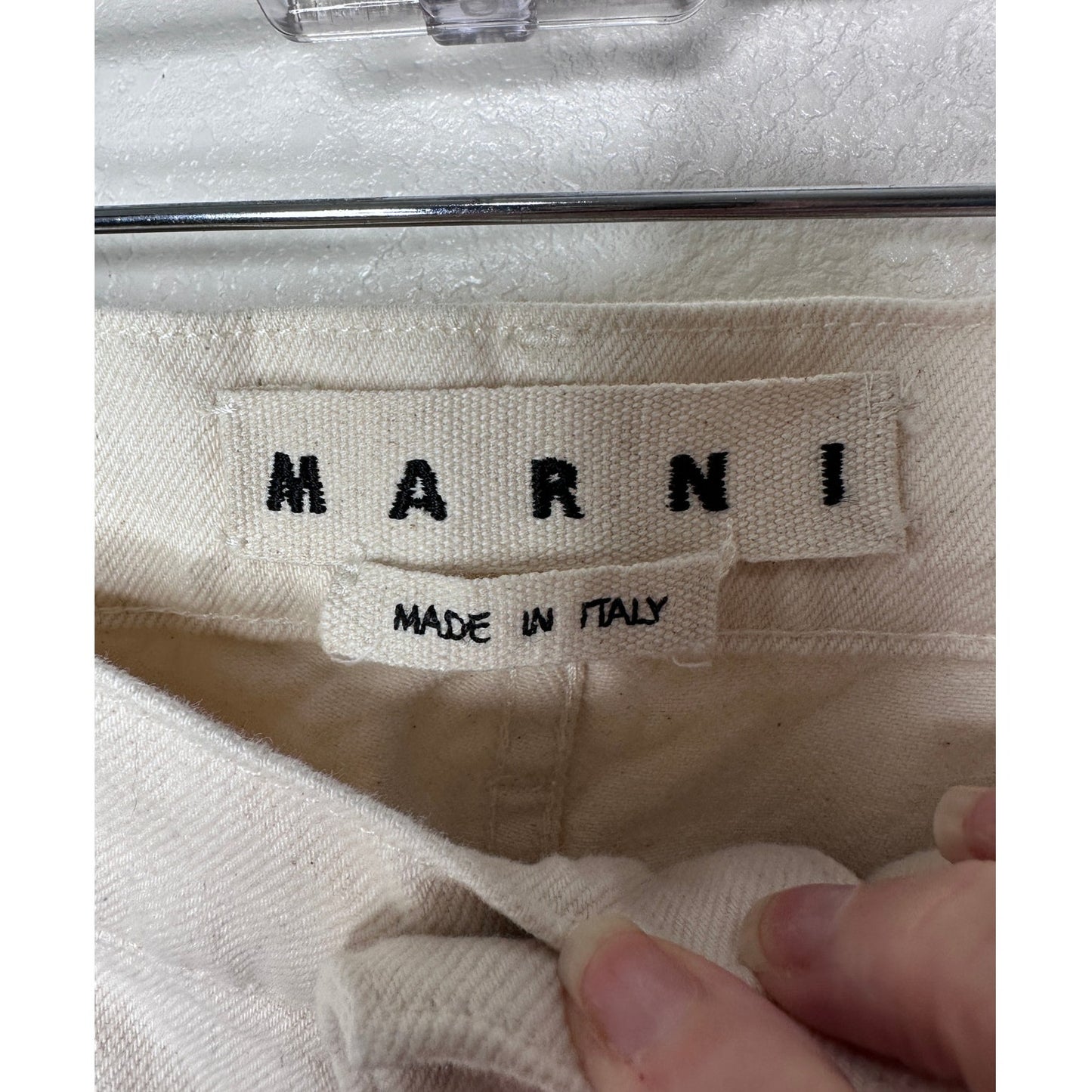 Marni Floral Print Flared Floral Painted Denim Jeans 31