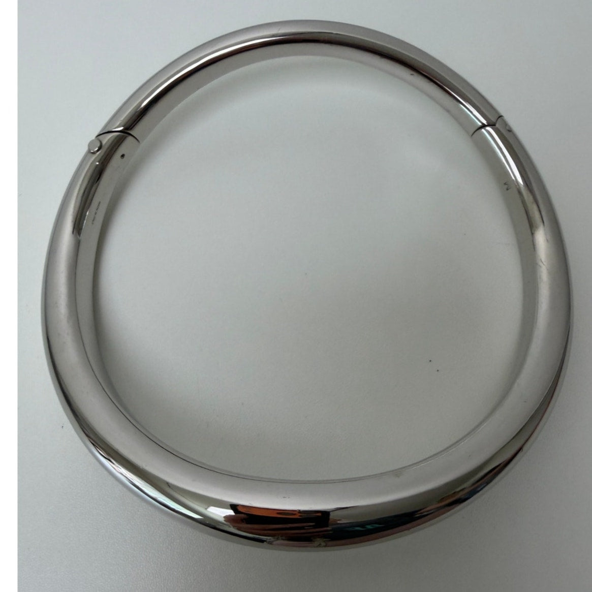 Alexander McQueen Silver Tubular Choker Necklace Women M