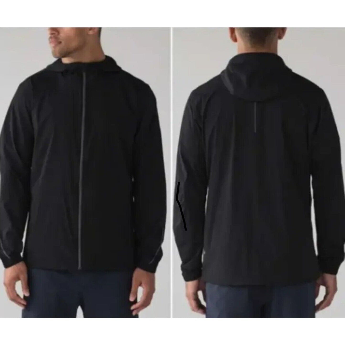 RARE Lululemon Black 2017 Whistler Ambassador Summit Jacket Front Zip Hooded 4