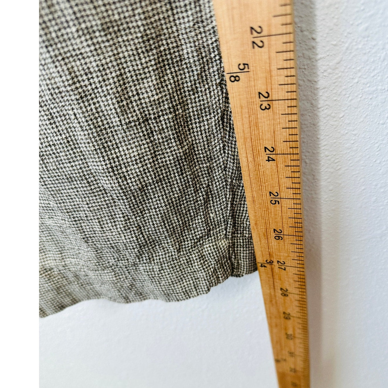 Poetry Brown & Cream Houndstooth cinch Waist Cropped Linen Trouser Pants 12