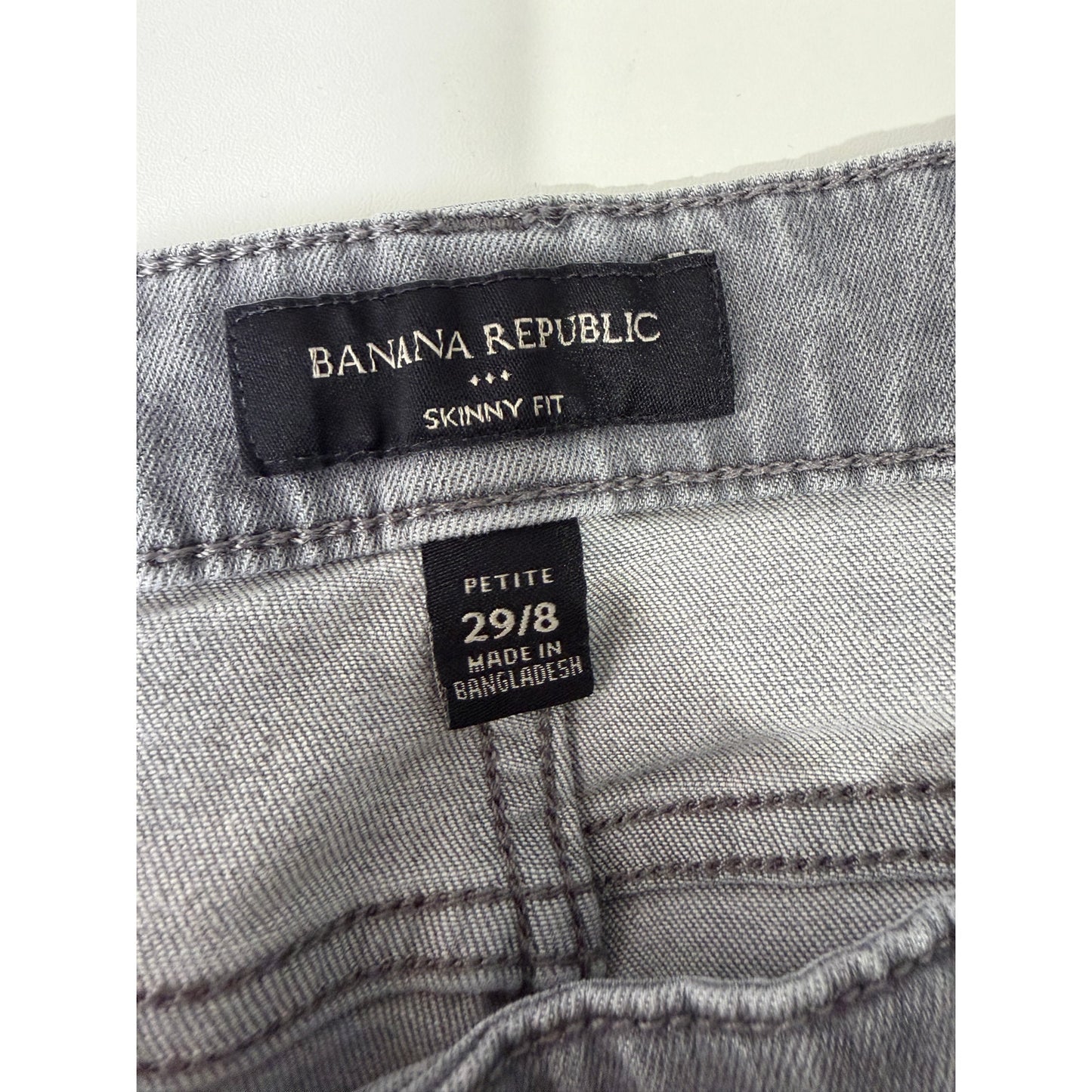 Banana Republic Gray Distressed Skinny Jeans Womens 8P