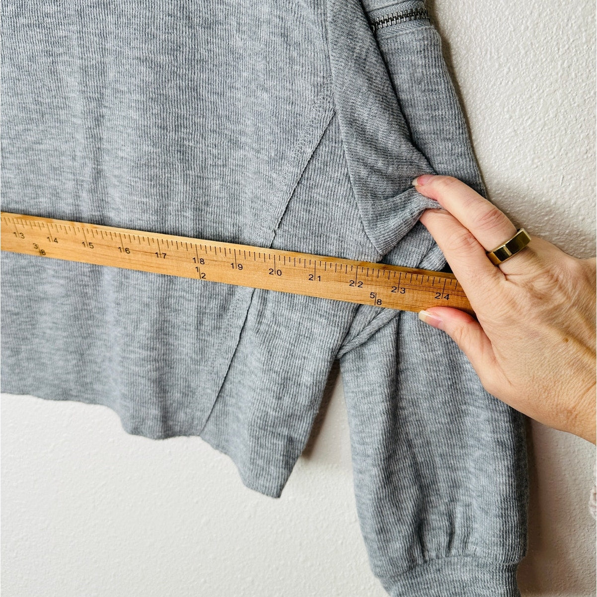 Vintage Havana Gray Crew Neck Utility Jersey Top & Cargo Sweat Pants M