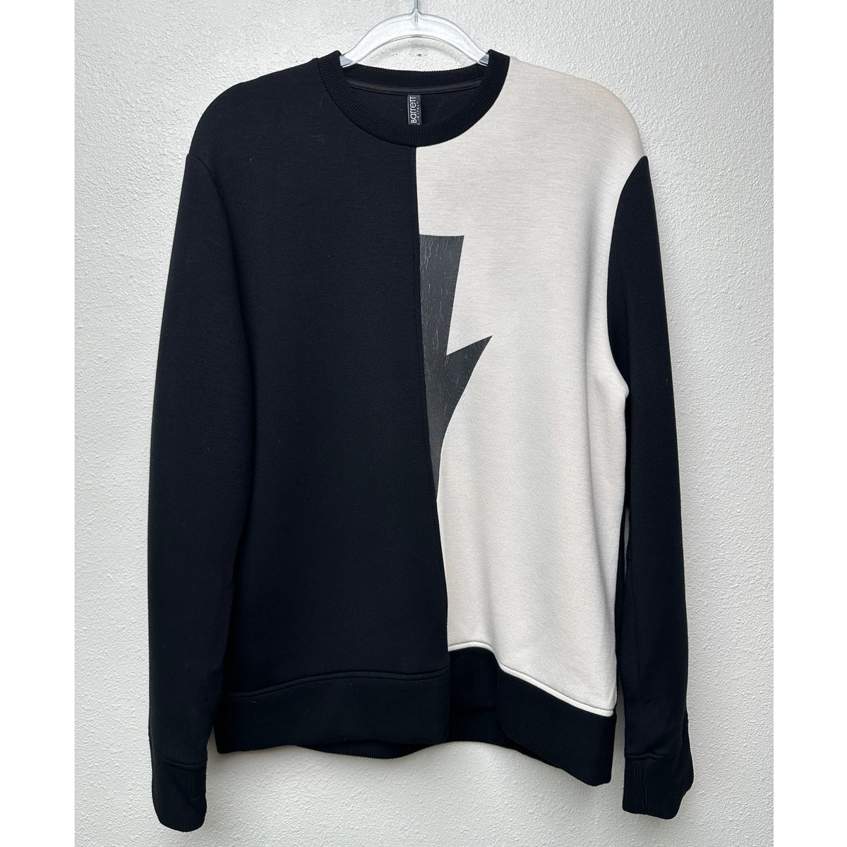 Neil Barrett men’s sweater black/off-white US L lightning bolt