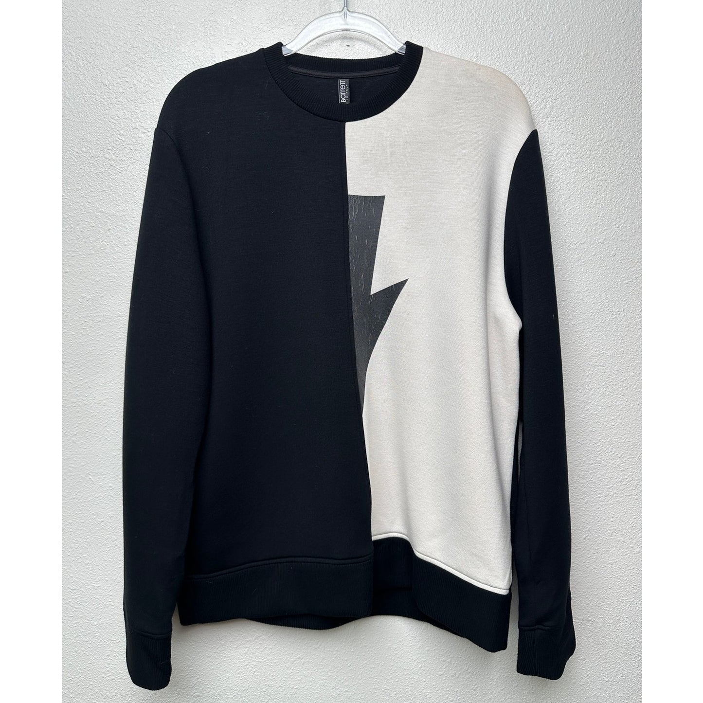 Neil Barrett men’s sweater black/off-white US L lightning bolt