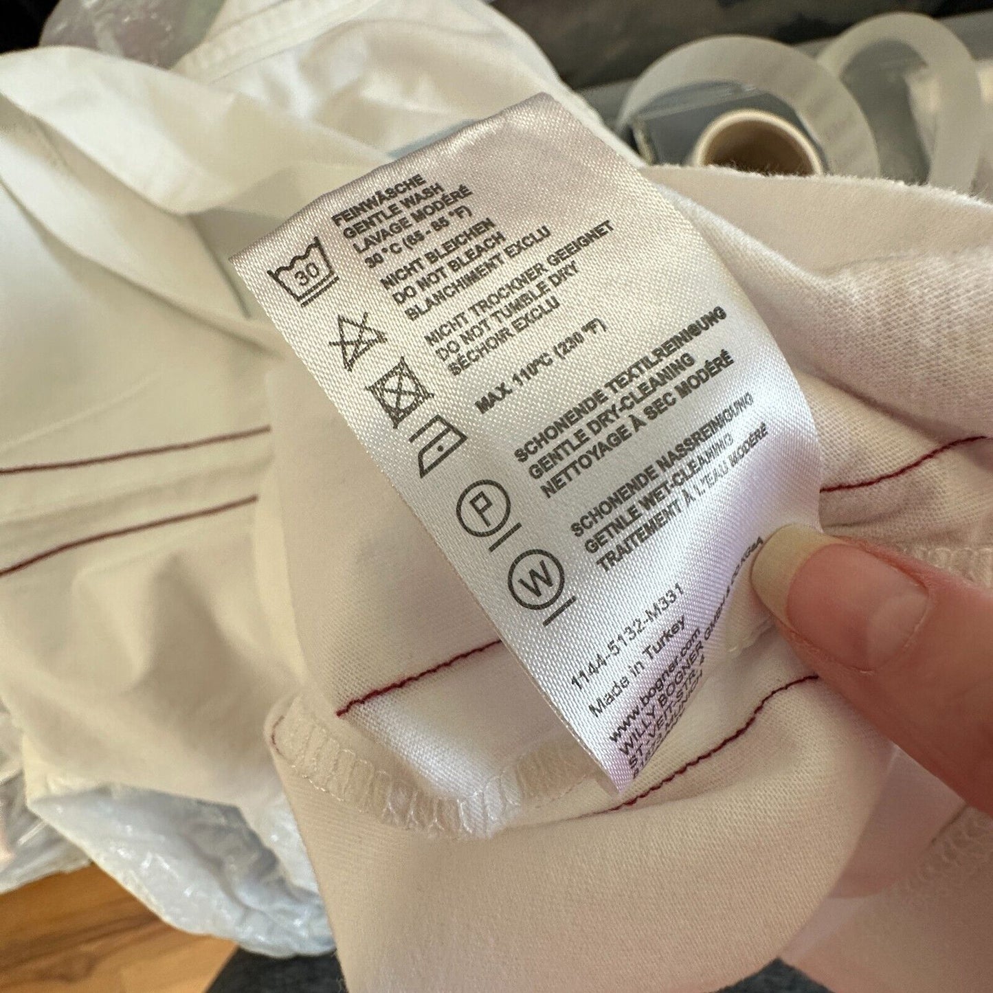 Bogner Ivory Blue Dog Sled Graphic Short Sleeve Round Neck Tee Shirt XL