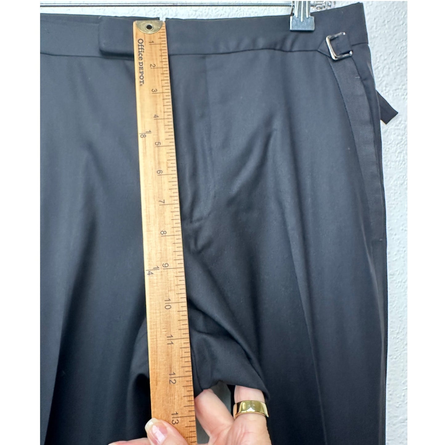 Tom Ford Black Tuxedo Trousers Men’s Size 46 Grosgrain Side Stripe