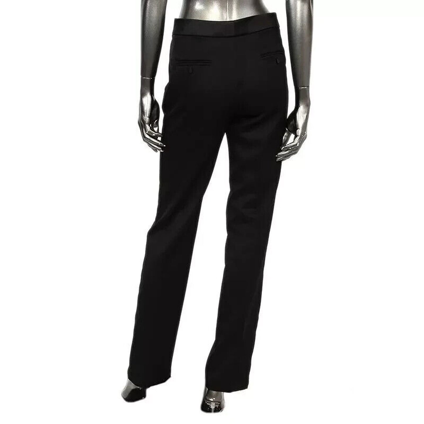 Yves Saint Laurent Black Edition Soir Straight Leg Crease Tuxedo Pant 40 / 6