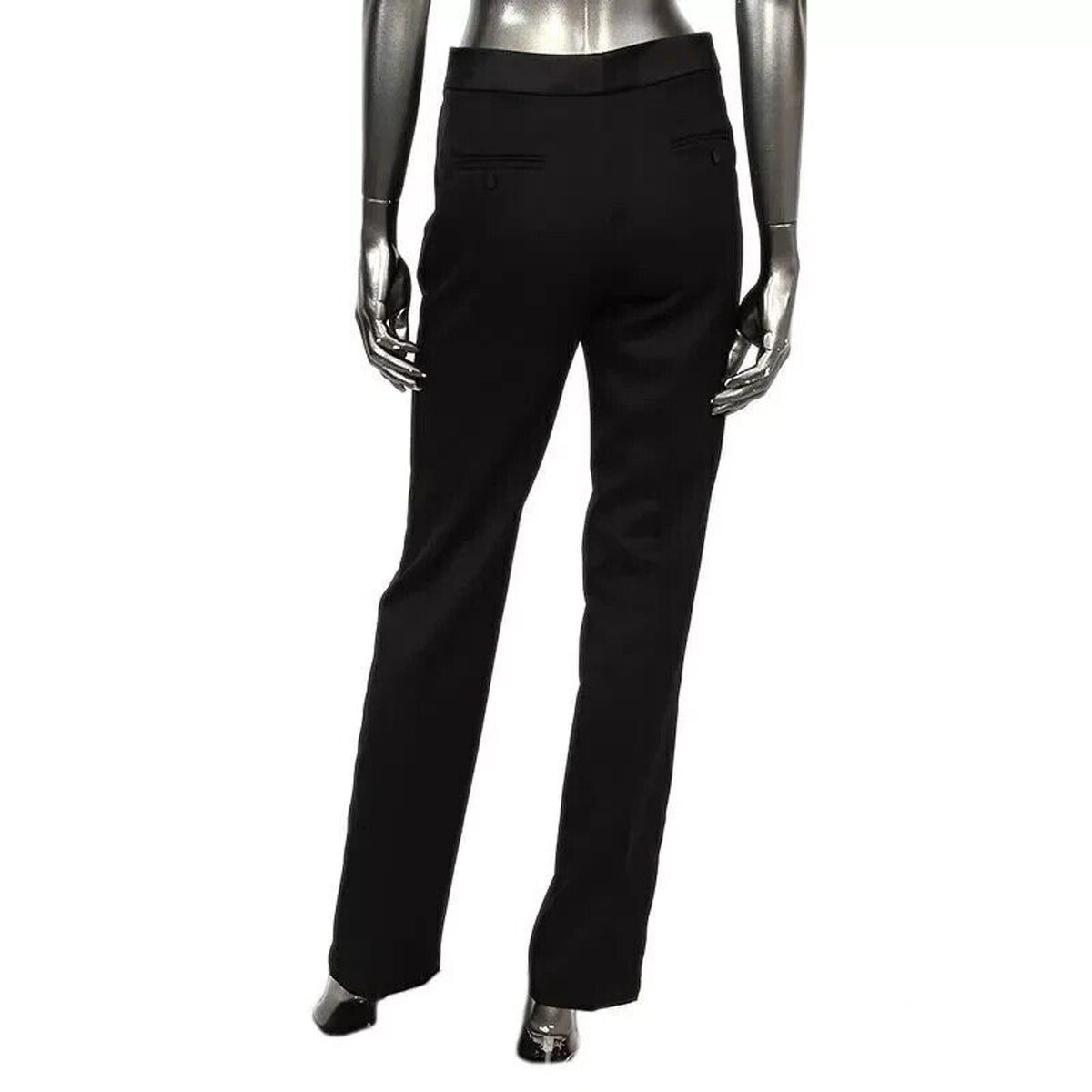 Yves Saint Laurent Black Edition Soir Straight Leg Crease Tuxedo Pant 40 / 6