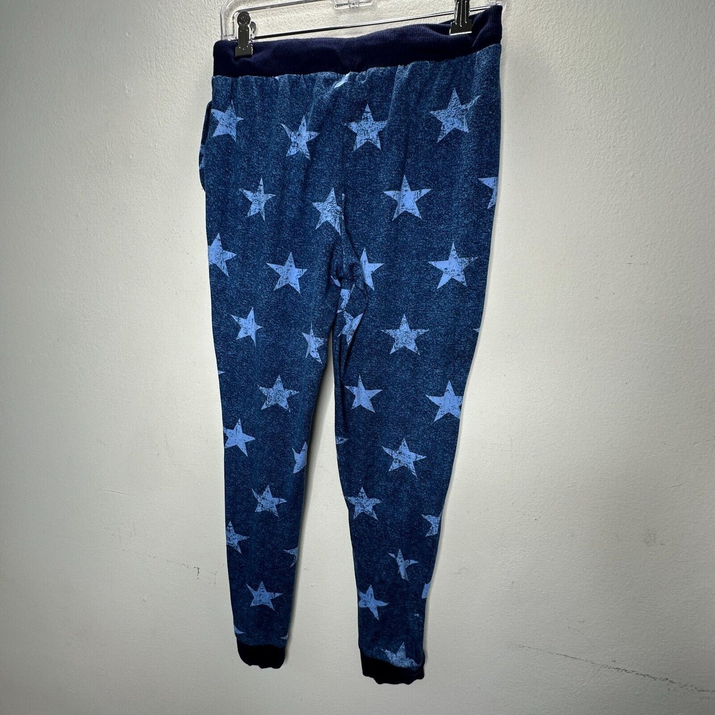 Room Service Blue Star Print 3/4 Sleeve Light Sweater and Drawstring Joggers M