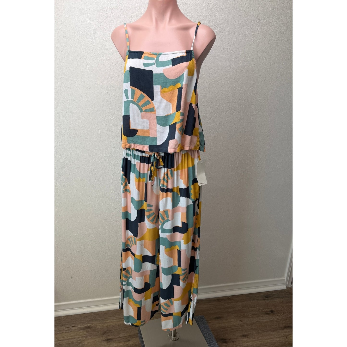 O'Neill Murrie set Palazzo Pant & Tank Top Abstract Print Size M