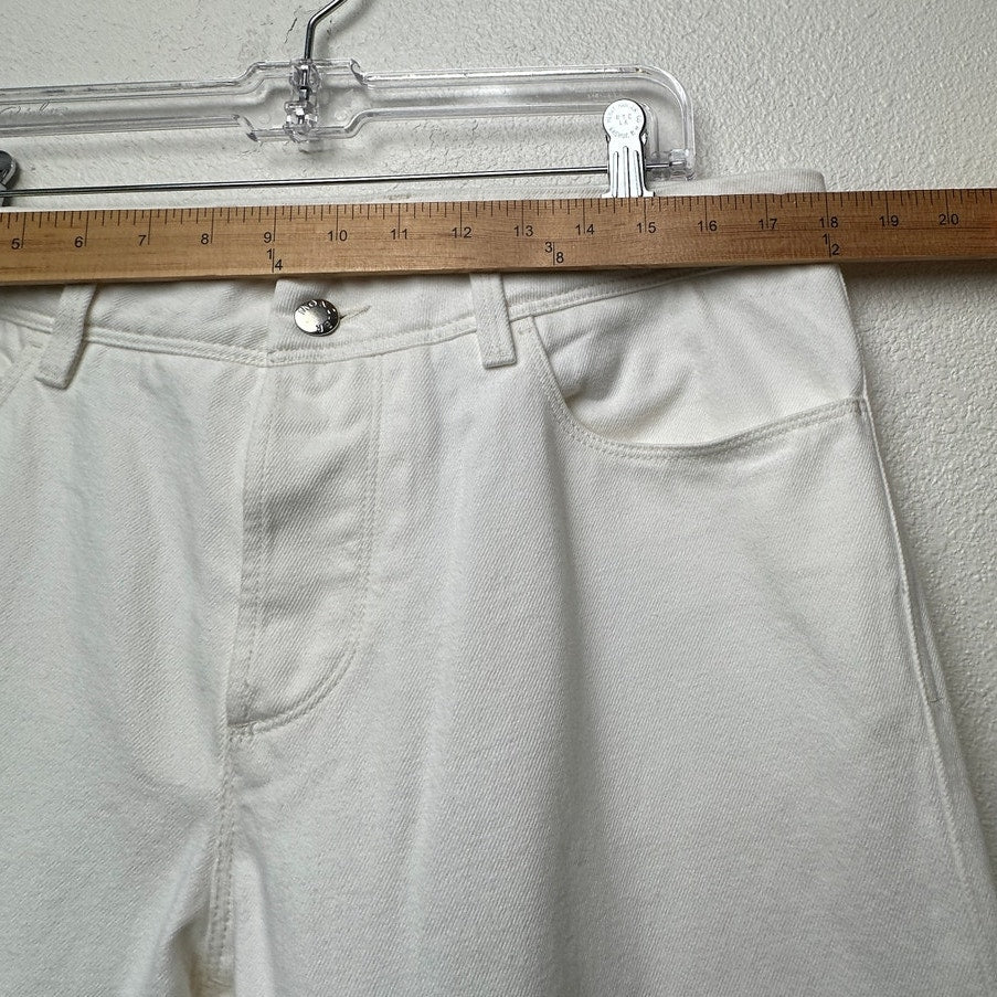 Moncler Men's Slim Fit Ivory White Jeans 5-Pocket Denim Sz36