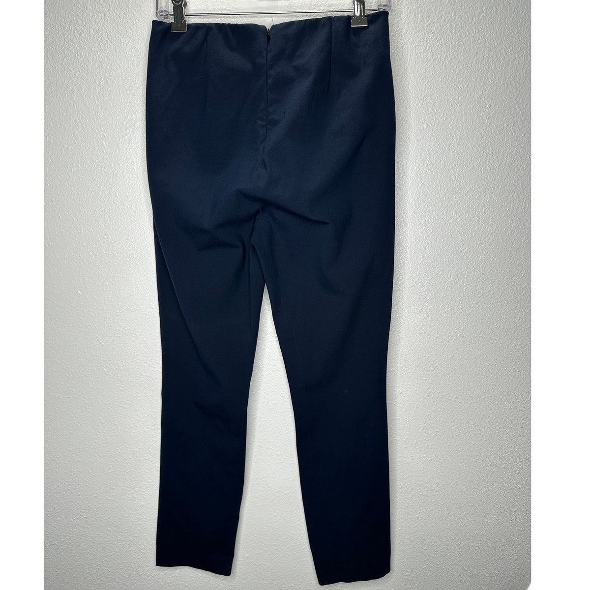 rag & bone Navy Blue Stretch Back Zip High Waist Trouser Pants 8
