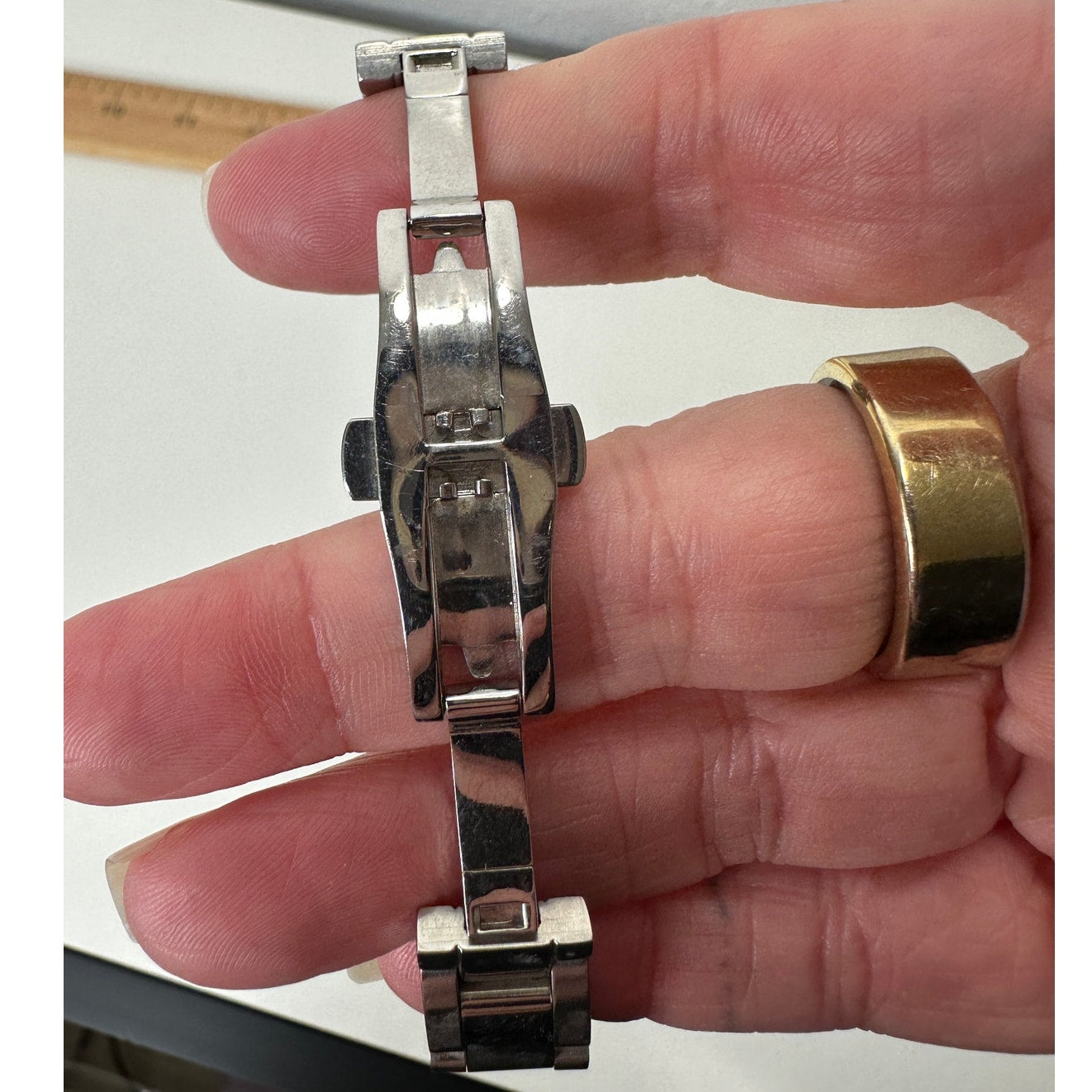 Rotary Havana Silver Diamond Bezel Pearl Face Quartz Watch