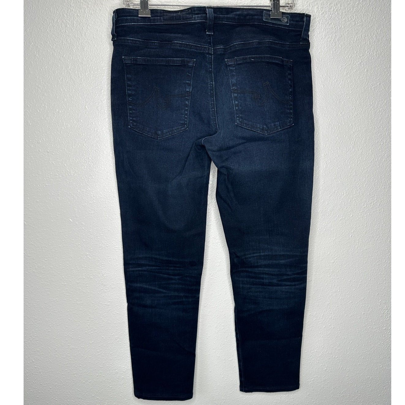 AG Adriano Dark Wash Whiskered The Prima Ankle Cigarette Ankle Jean 30R