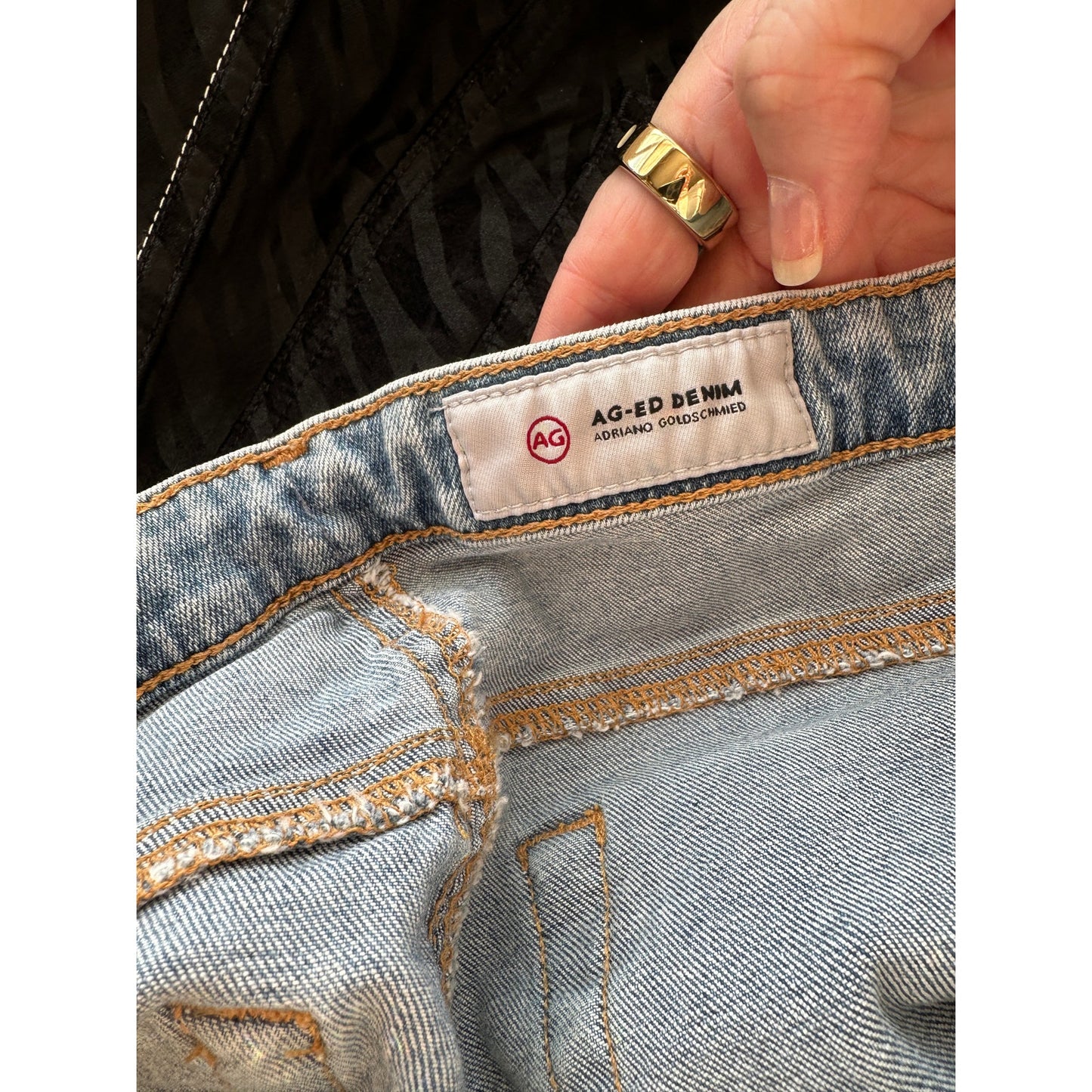 Adriano Goldschmied The Prima Crop Jeans Light Blue Women’s 31 Distressed