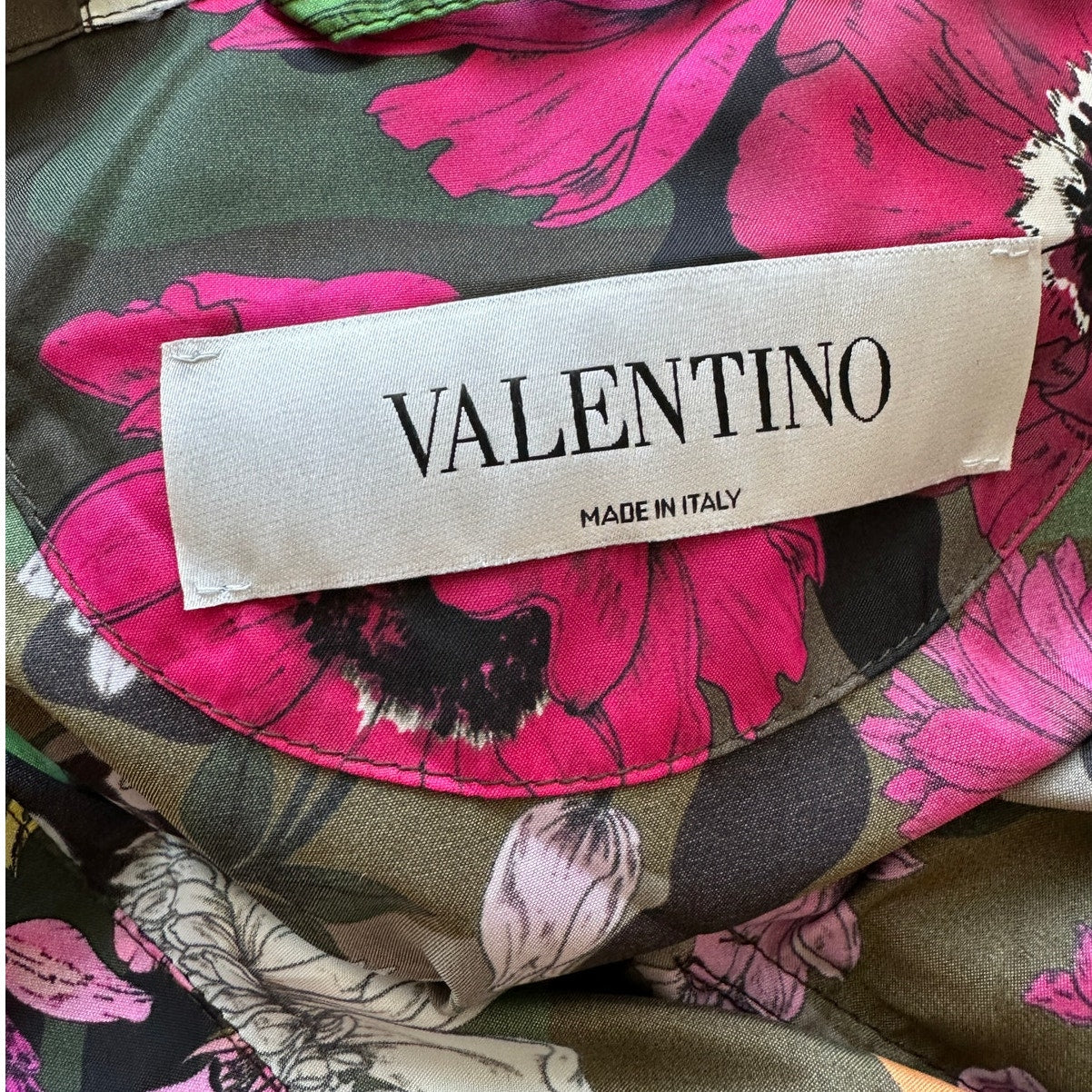 NWT Valentino Men's Army Floral-on-Camo Wind-Resistant Hooded Jacket 38 / M