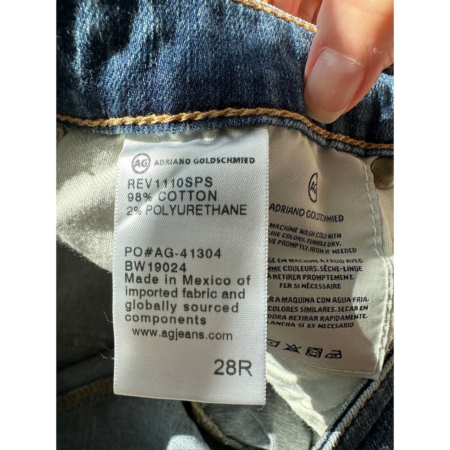 AG The Stilt Jeans Medium Wash Women US 28 Cigarette