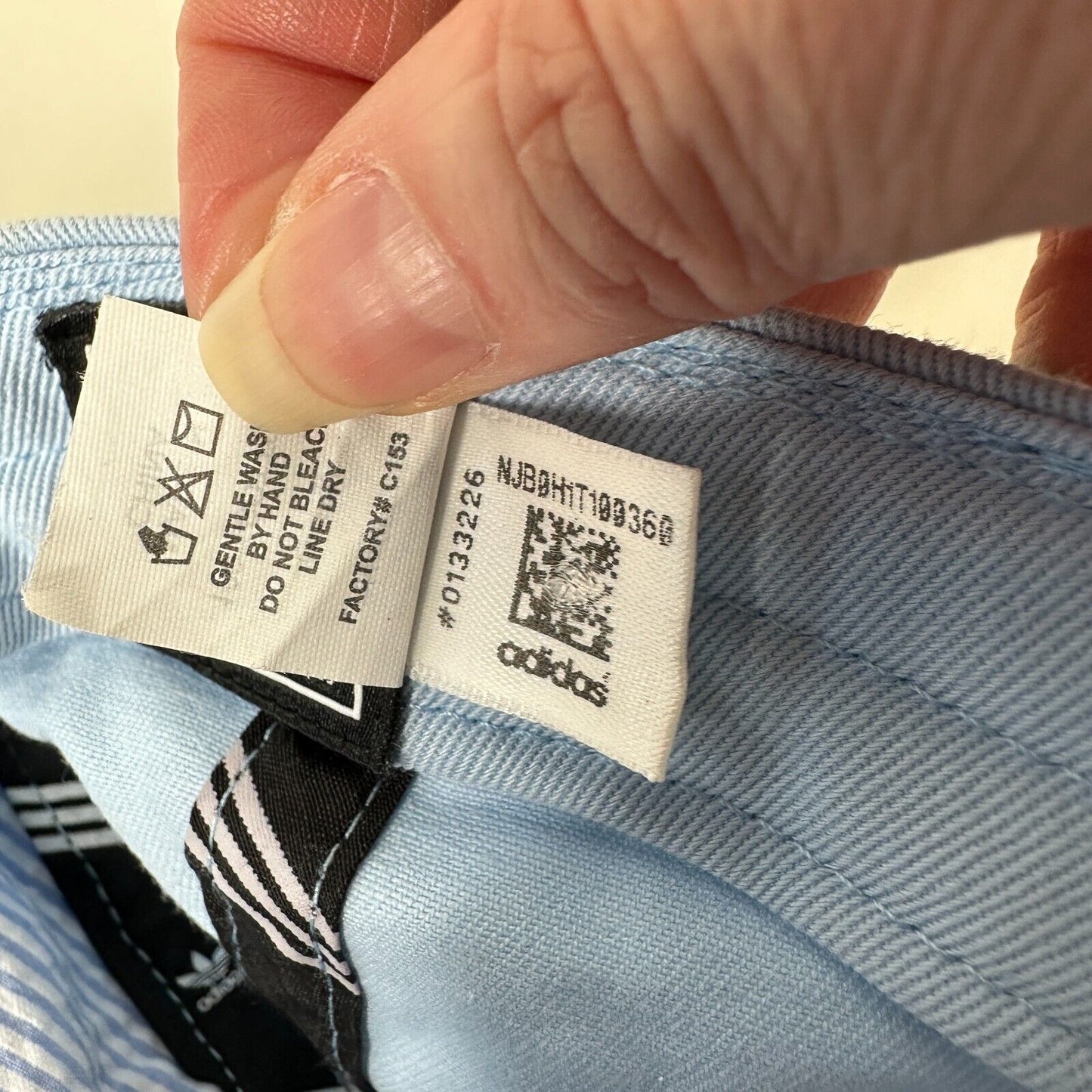 Adidas Pale Baby Blue with Black Adidas Logo Womens Baseball Hat OS