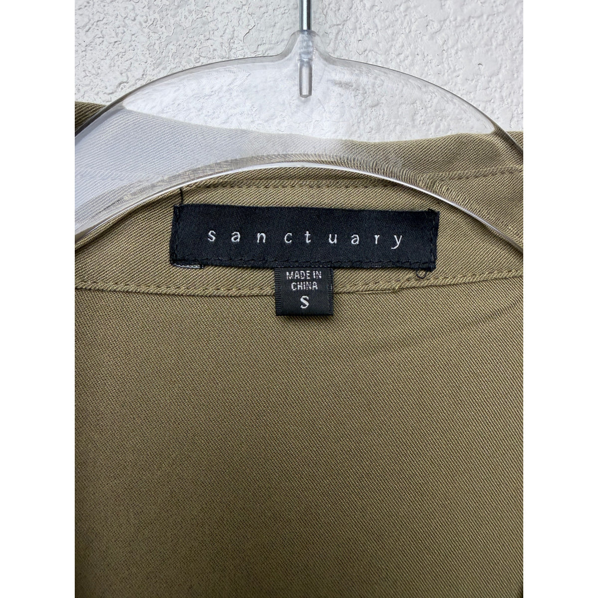 Sanctuary Olive Belted Utility Shirt Dress Women S