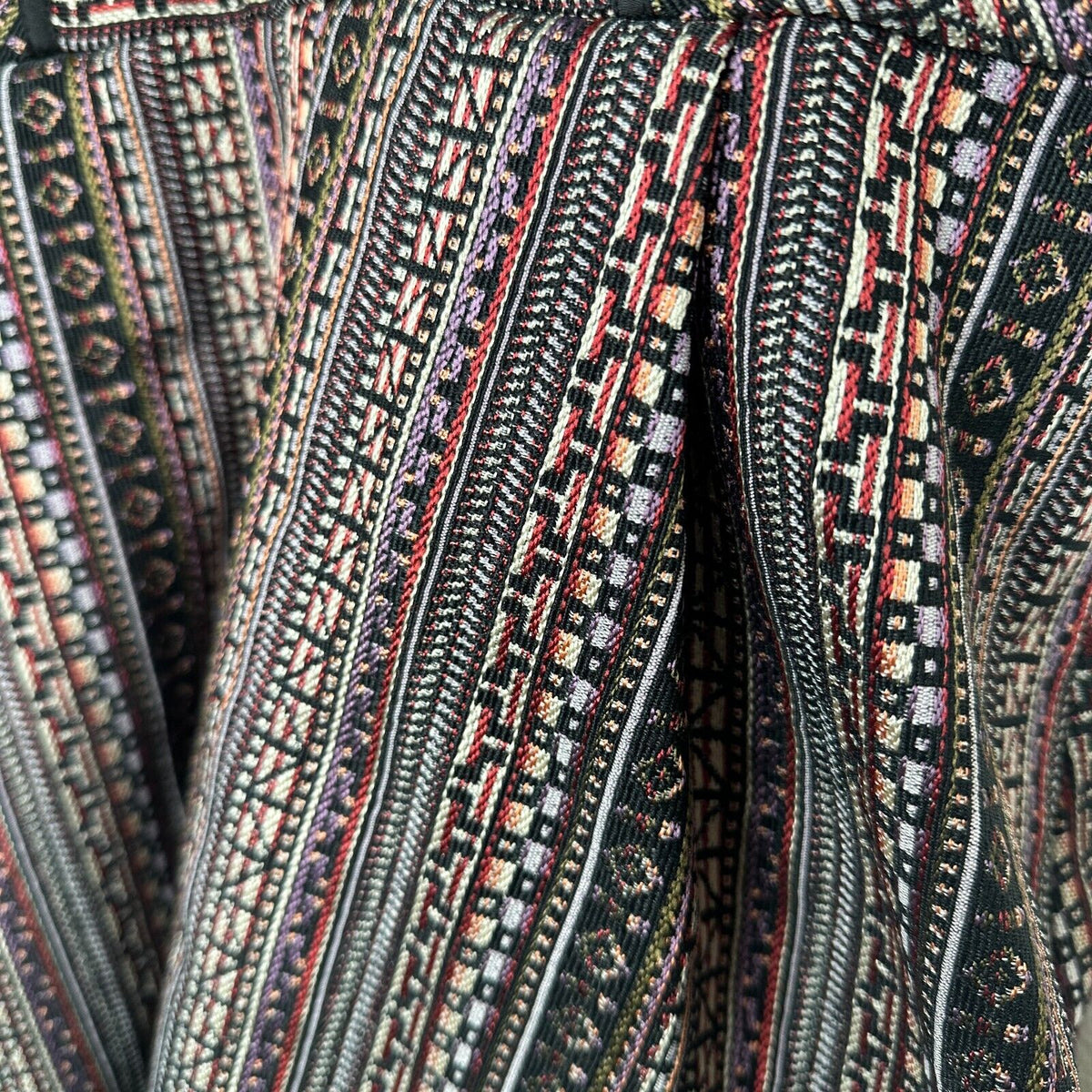 BCBG Generation Criss Cross Fit & Flare MultiColor Jacquard Halter Mini Dress 12