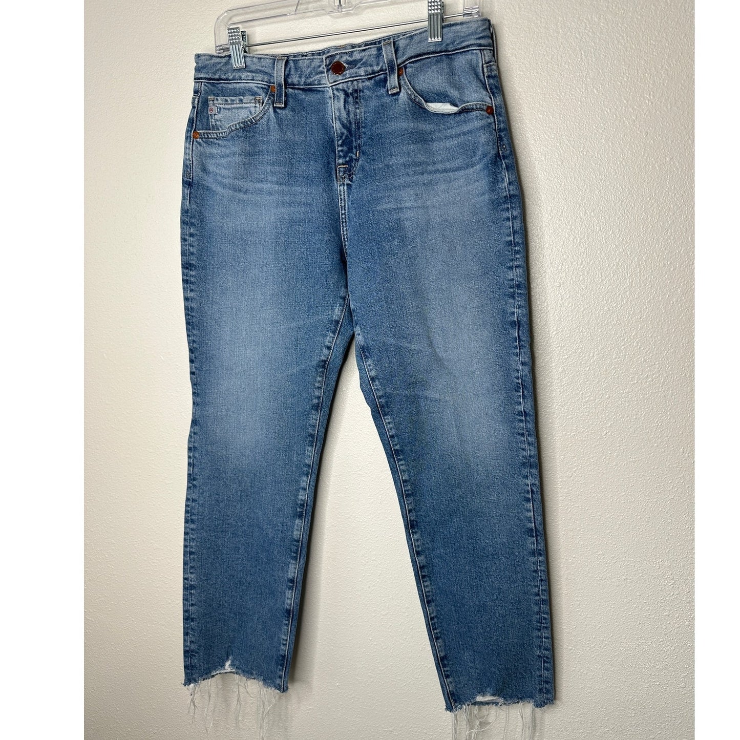 Adriano Goldschmied Ex-Boyfriend Slouchy Slim Raw Hem Medium Wash Jeans