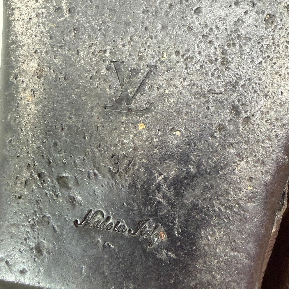 Louis Vuitton Monogram Flat Comfort Mule Sandals EU 37- US 7