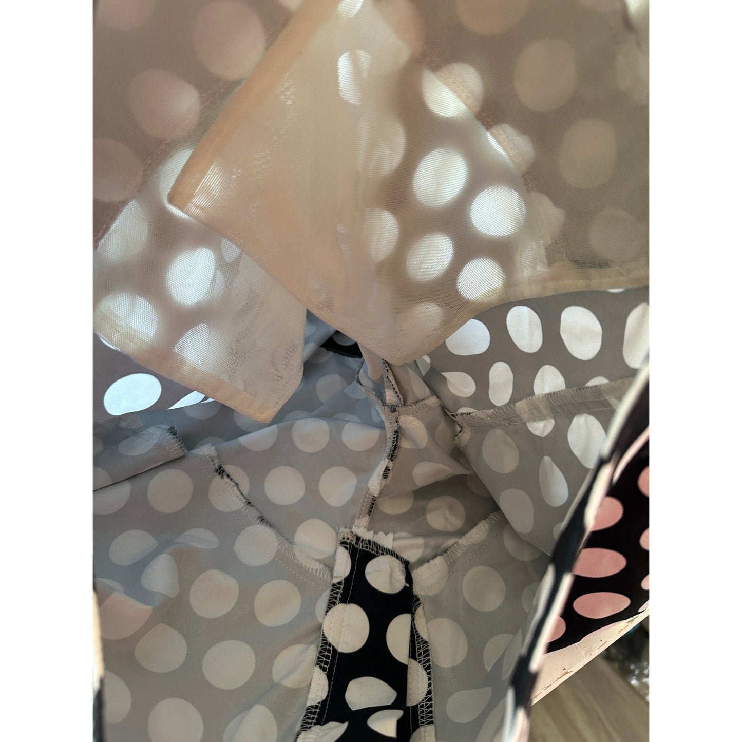Argyle Grant Polka Dot Swim Shorts Black White Men US 34