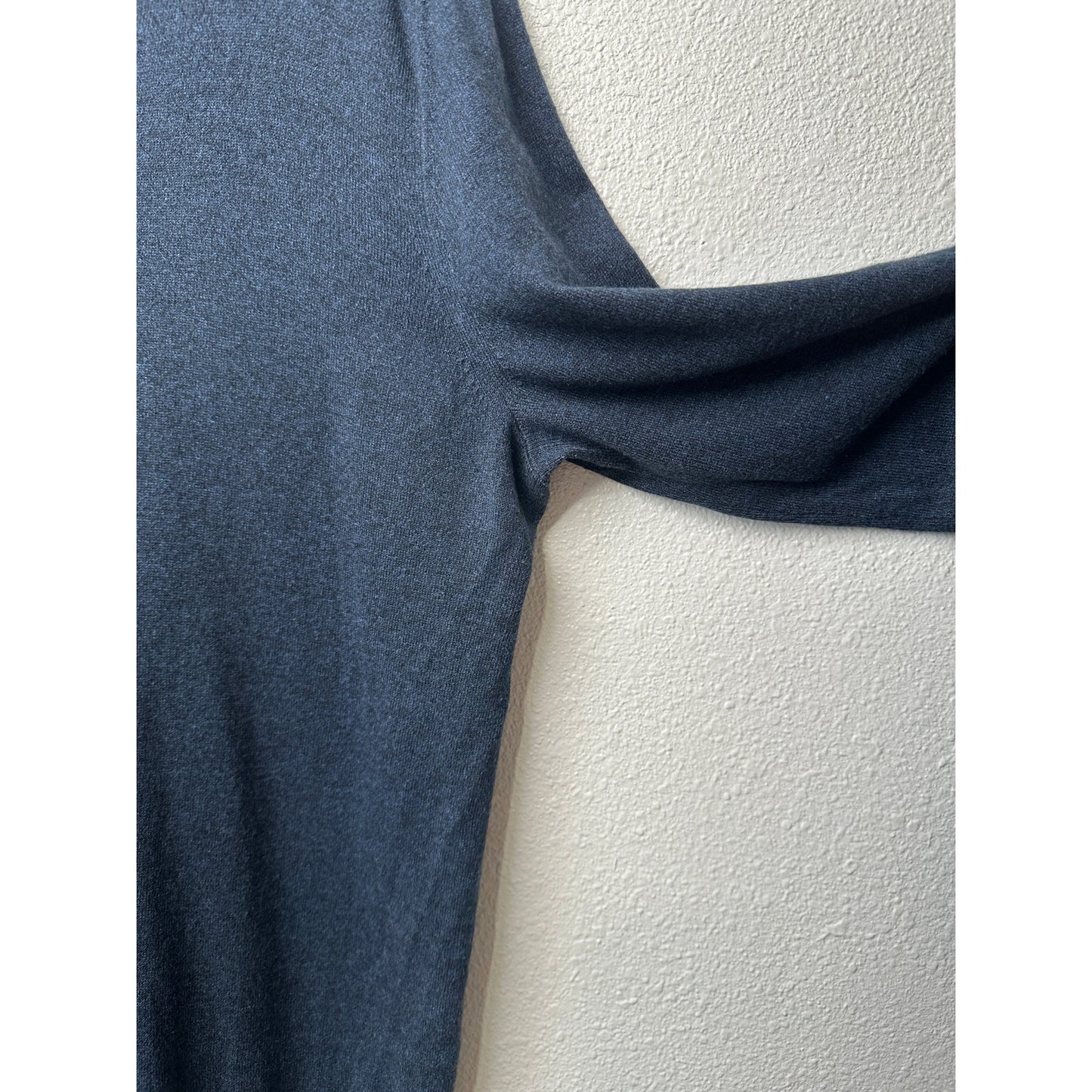 Banana Republic V Neck Sweater Blue L Silk Cashmere